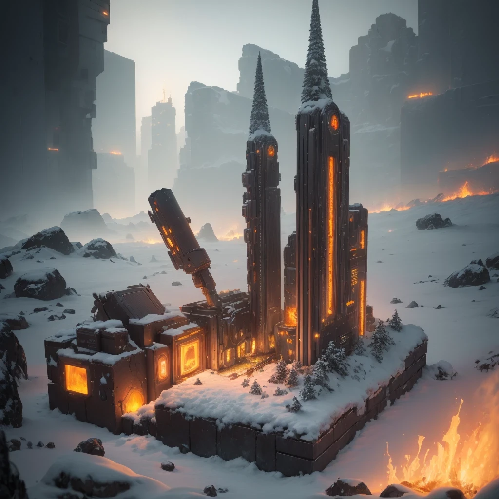 3798年Mars realistic model, (The hair ends are forked, original photo, best quality, masterpiece:1.4),Steampunk Cyberpunk 6820 City,(CyberpunkMars light:1.3), Mars (related to land),(in a small nature box:1.3),Isometric, small nature, landscape on foundation,landscape,Saturn Landforms,Tilt-shift telephoto,Halogen giant snail god rectangular stone jade bright orange field,AD 6910,Odyssey,Firelight illuminates the ice and snow in the middle of the night,Unreal Engine,Cyberpunk Apocalypse,science fiction stereogram,Digital 3D,CG art