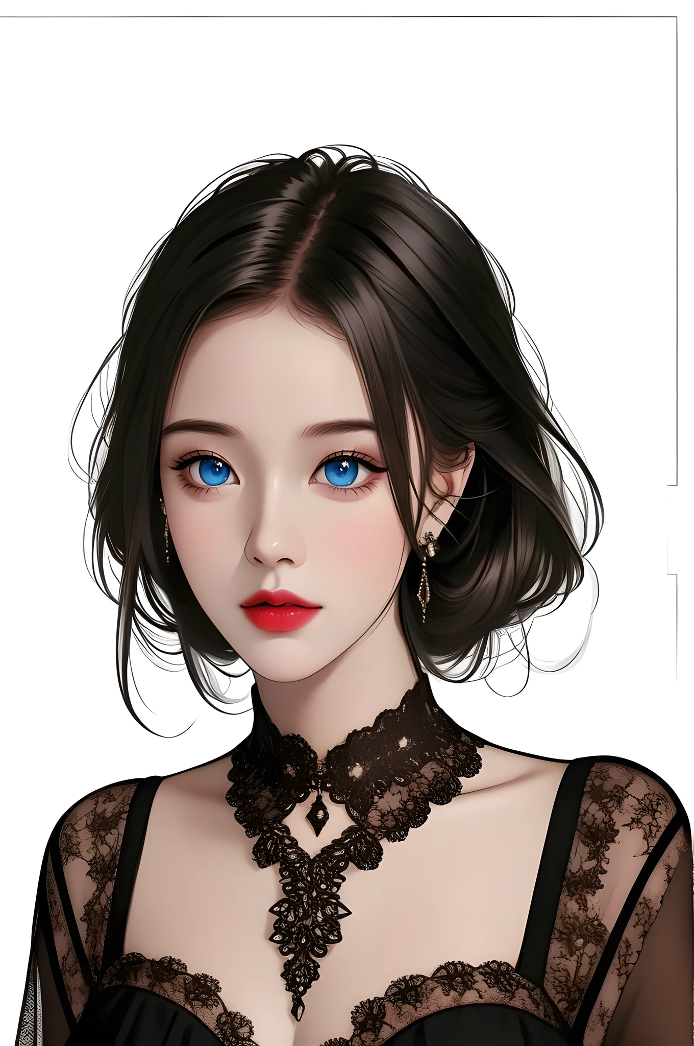 Masterpiece, absurdres,award winning photo, extremely detailed, amazing, fine detail, ((extremely detailed eyes and face)), by lee jeffries nikon d850 film stock photograph 4 kodak portra 400 camera f1.6 lens rich colors hyper realistic lifelike texture dramatic lighting unrealengine trending on artstation cinestill 800 tungsten, beautiful woman,Haute_Couture, designer dress, woman wearing a black Haute_Couture dress, front view, ((white background)),