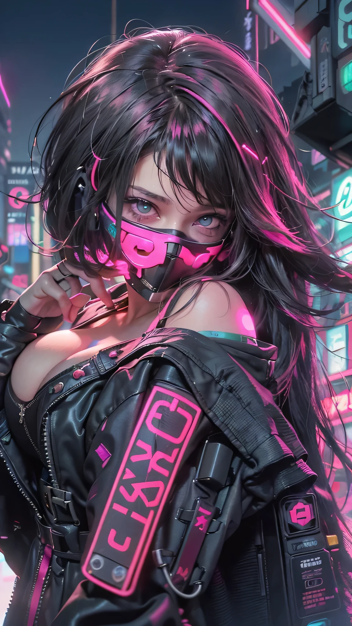 1male people、(A handsome man:1.4)、(A confident smile:1.2)、(28 age old)、(brunette color hair)、(Top image quality)、(8K picture quality)、(cyber punk perssonage)、(masutepiece)、(Wear a military uniform with a shiny cyberpunk coat:1.5)、(black mechanical mask:1.5)(A confident smile:1.2)、(head shot photo:1.5)、(large breasts:1.5)、cinematric light, Cinema Shadow, Sharp images, Extremely detailed, volumetr, bright sprite, Particle effect, beautiful effects, Vivid colors, neonlight, (pink neon lights:1.5), Highly detailed image textures, detailed hairs, Detailed face, Detailed eyes, (Cyberpunk Shibuya:1.5)、Dark hair、Flashing red light、beautiful effects, Vivid colors, Highly detailed image textures, detailed hairs, Detailed eyes,(cyberpunk city landscape:1.5)、