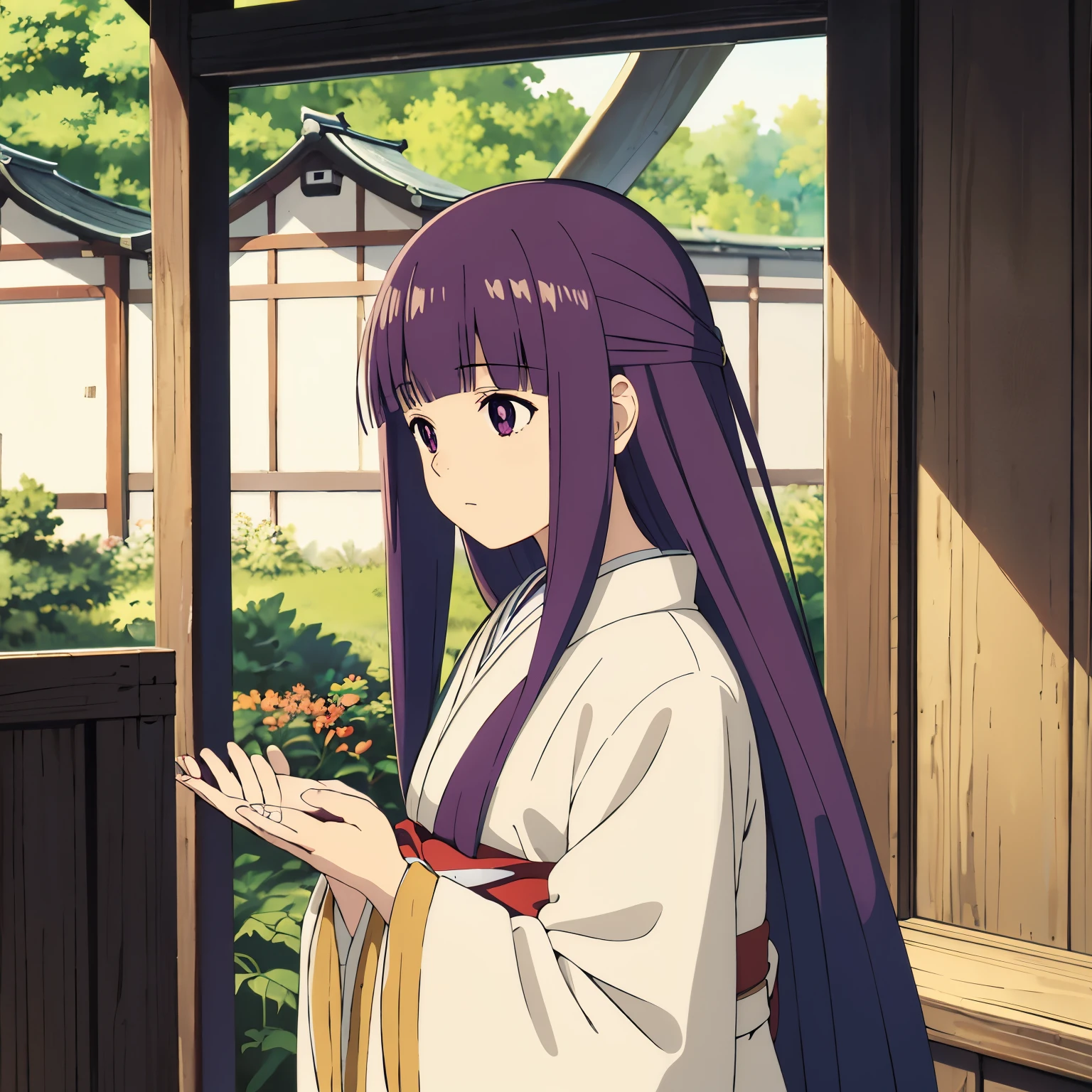 Fern,1 girl,Japanese_Clothes,