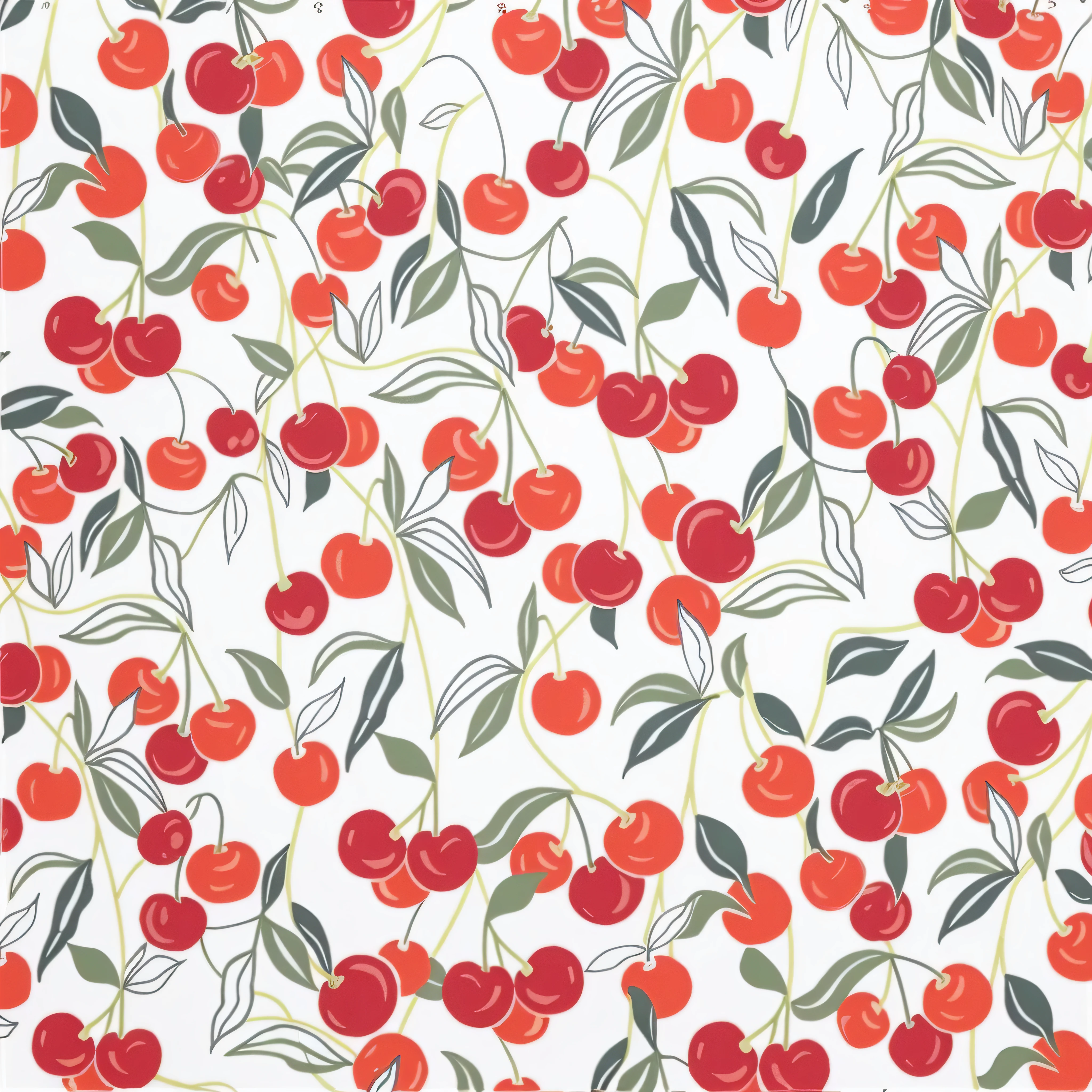 a close up of a red and white cherry print fabric, cherry, cherry, author：Koichiro Kume, cherry explosion, there is one cherry, by Leila Faithful, 2019, 2 0 1 9, o mode, optimistic, Malika Favre, wallpaper!, textile print, cherry trees, 2 0 1 8, 2018