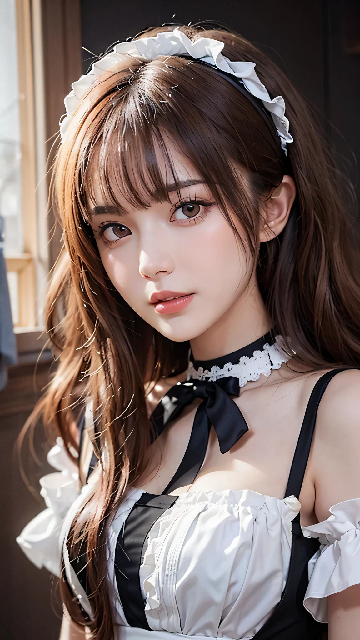 (masterpiece:1.3), (8K, Photorealsitic, Raw photography, Top image quality: 1.4), Japan women、(Random hairstyles:1.2)、Super Detail Face、Eye of Detail、二重まぶた、foco nítido:1.2、prety woman:1.4、light brown hair、top-quality、masterpiece、超A high resolution、(Photorealsitic:1.4)、very detailed and professional lighting、Halloween Costumes、Halloween Backgrounds、slender、serious facial expression、short-haired