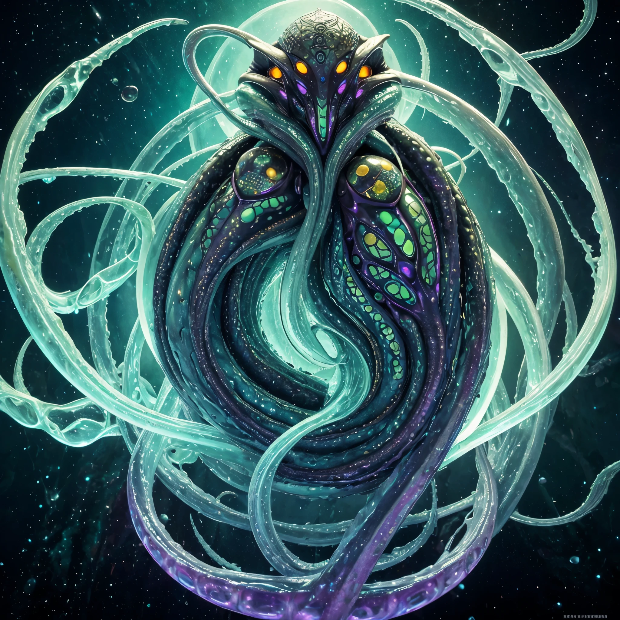 align to center , dull iridescent skin , translucent skin , wet skin{NEO GOD}{an alien}{Chemicals}{Deities}{vhorrified}{Deities々Right}{Beautiful shape}{an oil painting}{hight resolution}{devastated}{Buddha}{Rainbow flesh}{Ultimate form}{Another dimension}{kosmos}{mistic}masterpiece , best quality , ultra-detailed{cthulhu mythos}{goddes}{MuCoi}{mucous membrane}{tentaculata}{worm}{Nyarlathotep}{High Quality}{symmetry}