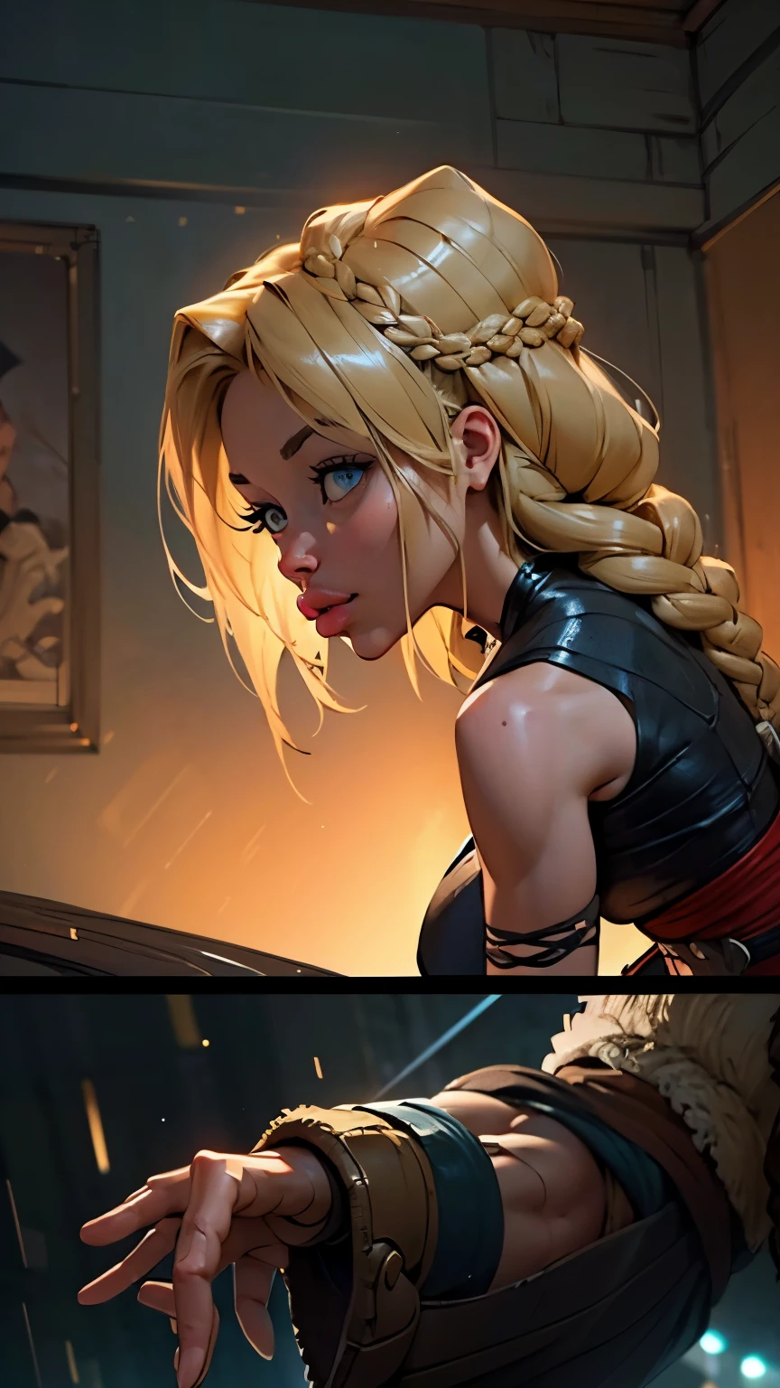 ((cinematic lighting)),(melancholic:1.4),Super rich detail,(stereoscopic perspective:1.4),Works of masters,super-fine,4K resolution,high qulity,movie lighting,High picture detail,Detailed pubic hair,Epic scenery,Clearly focused hair,Detailed hair depiction,acurate