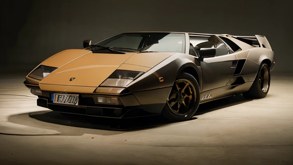 A sports car,Lamborghini Countach