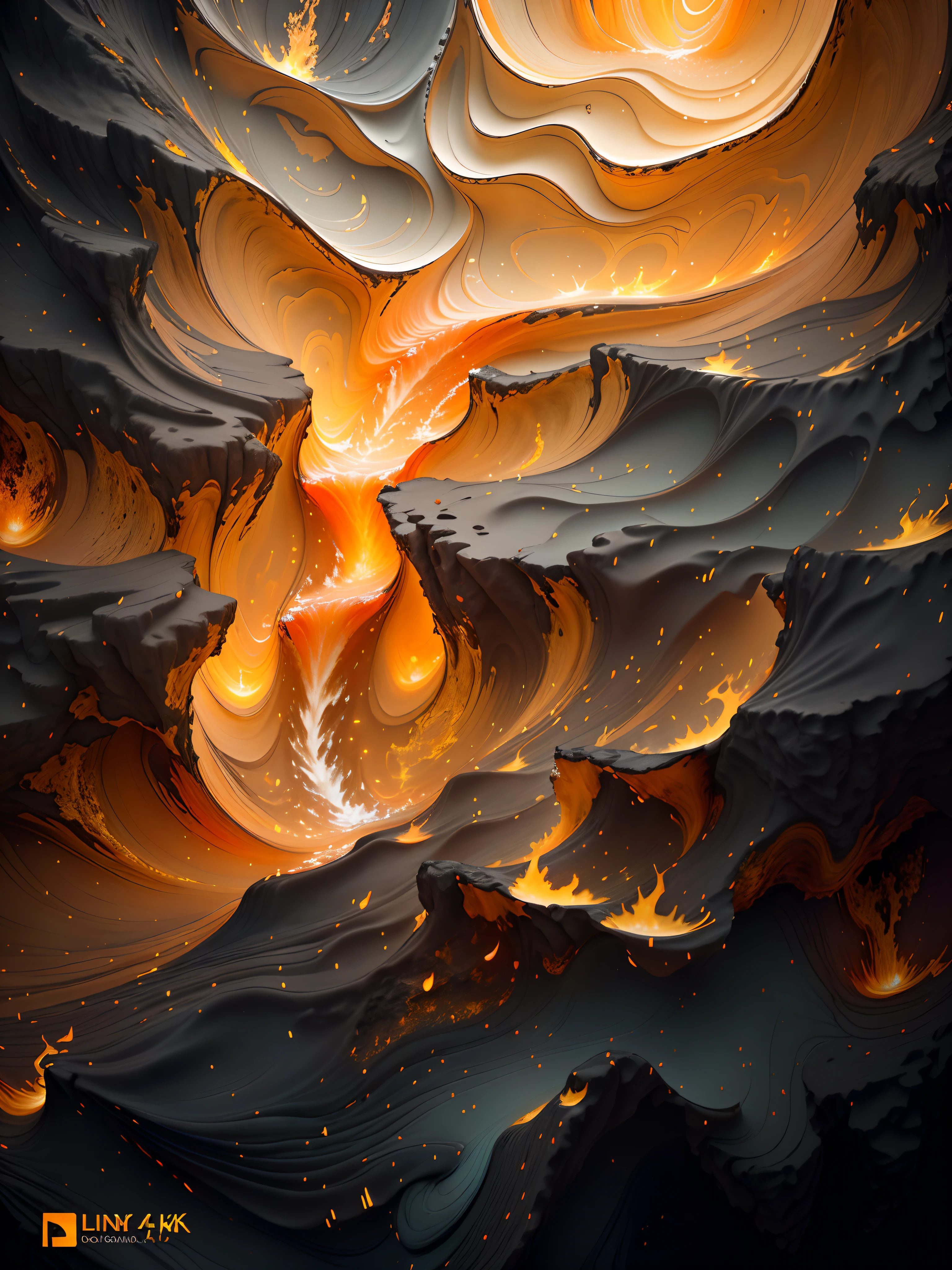 Close up of fire and water background on black background, liquid fire, 4k vertical wallpaper, 4k vertical wallpaper, 8k vertical wallpaper, 8k vertical wallpaper, hq 4k phone wallpaper, hd phone wallpaper, beautiful iphone wallpaper, Flame texture, Embers float in the air, abstract liquid, intricate flowing paint, phone wallpaper hd, flowing lava,k hd,A detailed,Pubic area is clear,Gilt,magma,the detail