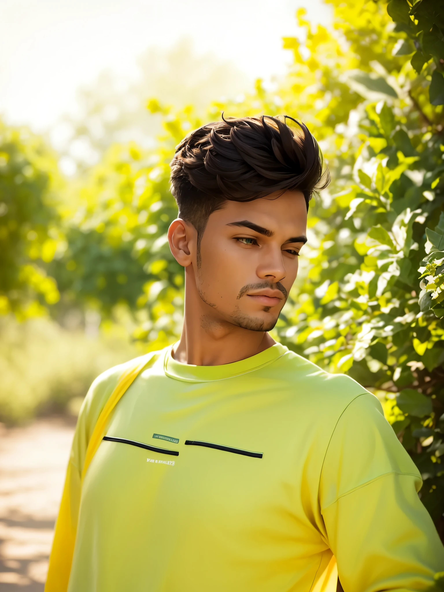 Green and yellow colour sweatshirt 