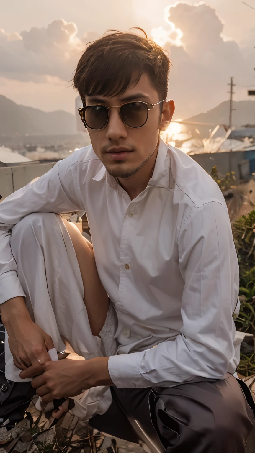 change background cyberpunk hansome boy. reallstie face .8k.ulta reallstie.