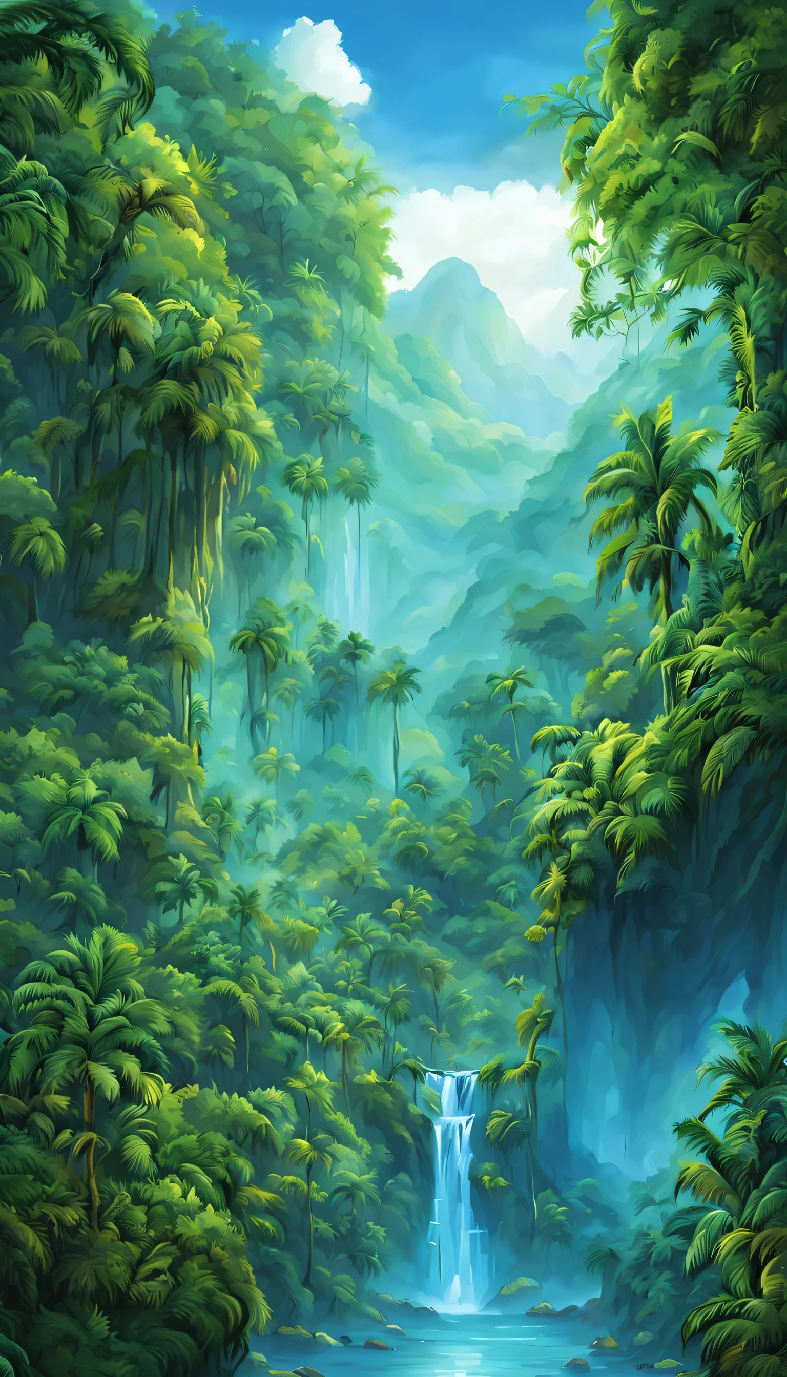 (((blue jungle background)))､(masterpiece, 最high quality, high quality, High resolution), predator､