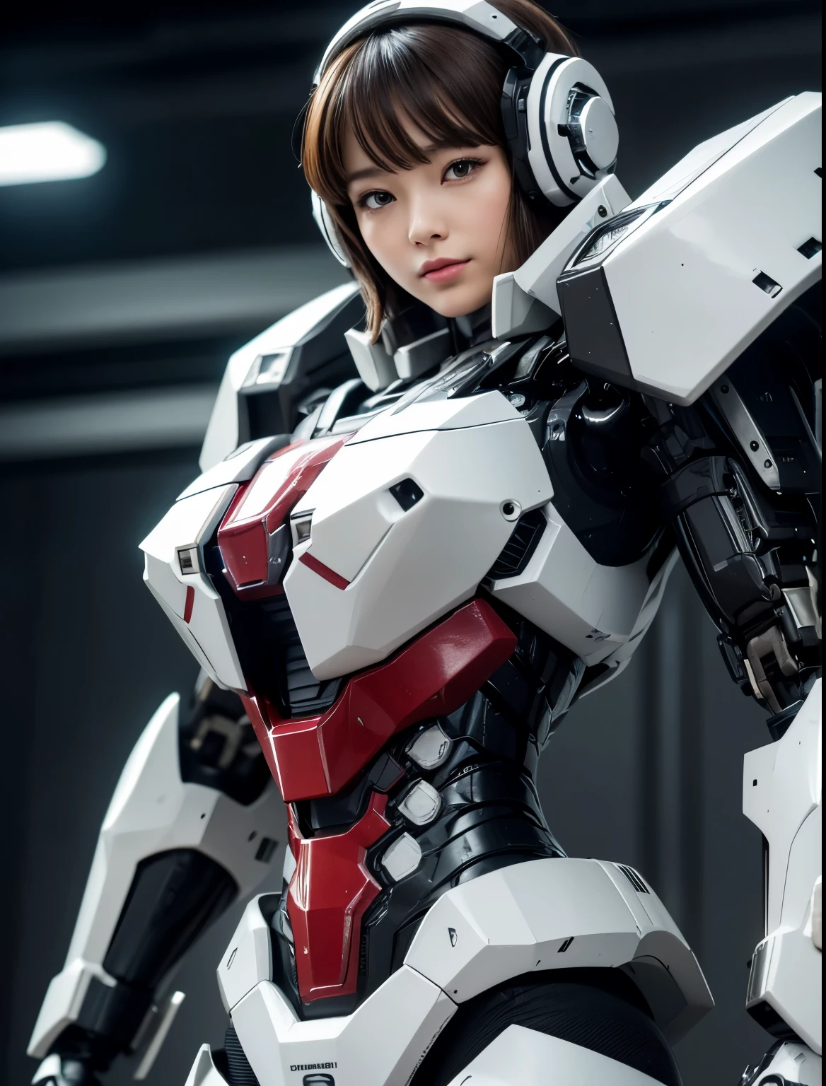  Super detailed, advanced details, high quality, 最high quality, High resolution, 1080p, hard disk, beautiful,(war machine),beautifulサイボーグ女性,Mecha cyborg girl,battle mode,Mecha body girl,She is wearing a futuristic war machine weapon mecha