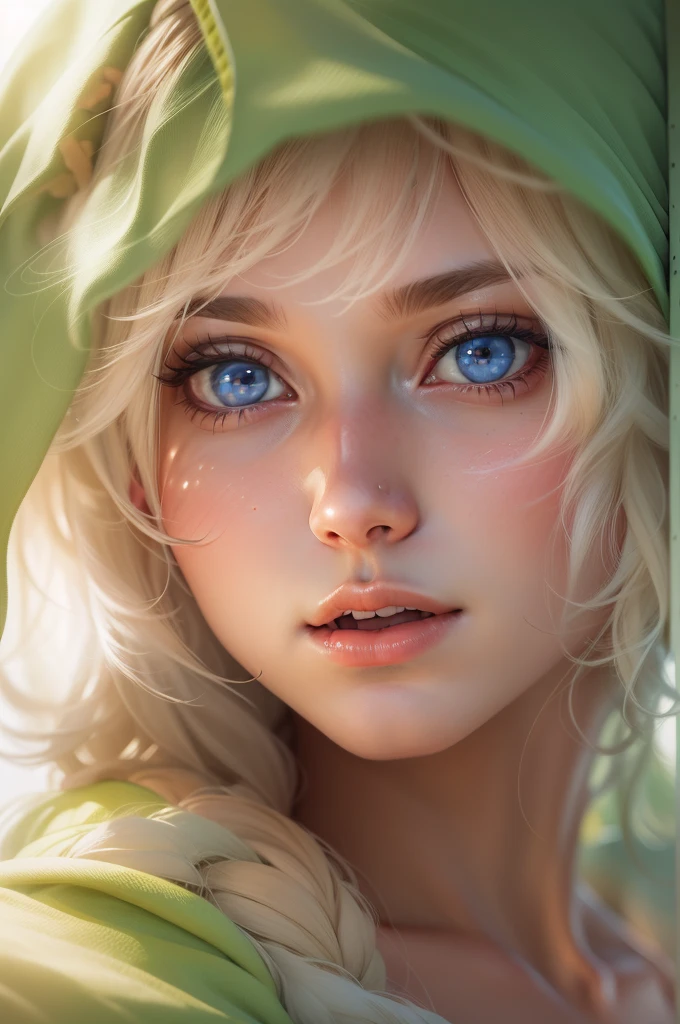 Blonde woman with blue eyes and veil on head、soft portrait shot 8k、realistic beautiful face、8K portrait rendering、realistic beautiful face、beautiful realistic face、Photorealistic anime girl rendering、surreal beautiful face、8K realistic digital art、realistic digital art 4k、realistic digital art 4k、highly realistic digital art,{{{{dynamic angle whole body}}}},{{{{dynamic angle whole body}}}}