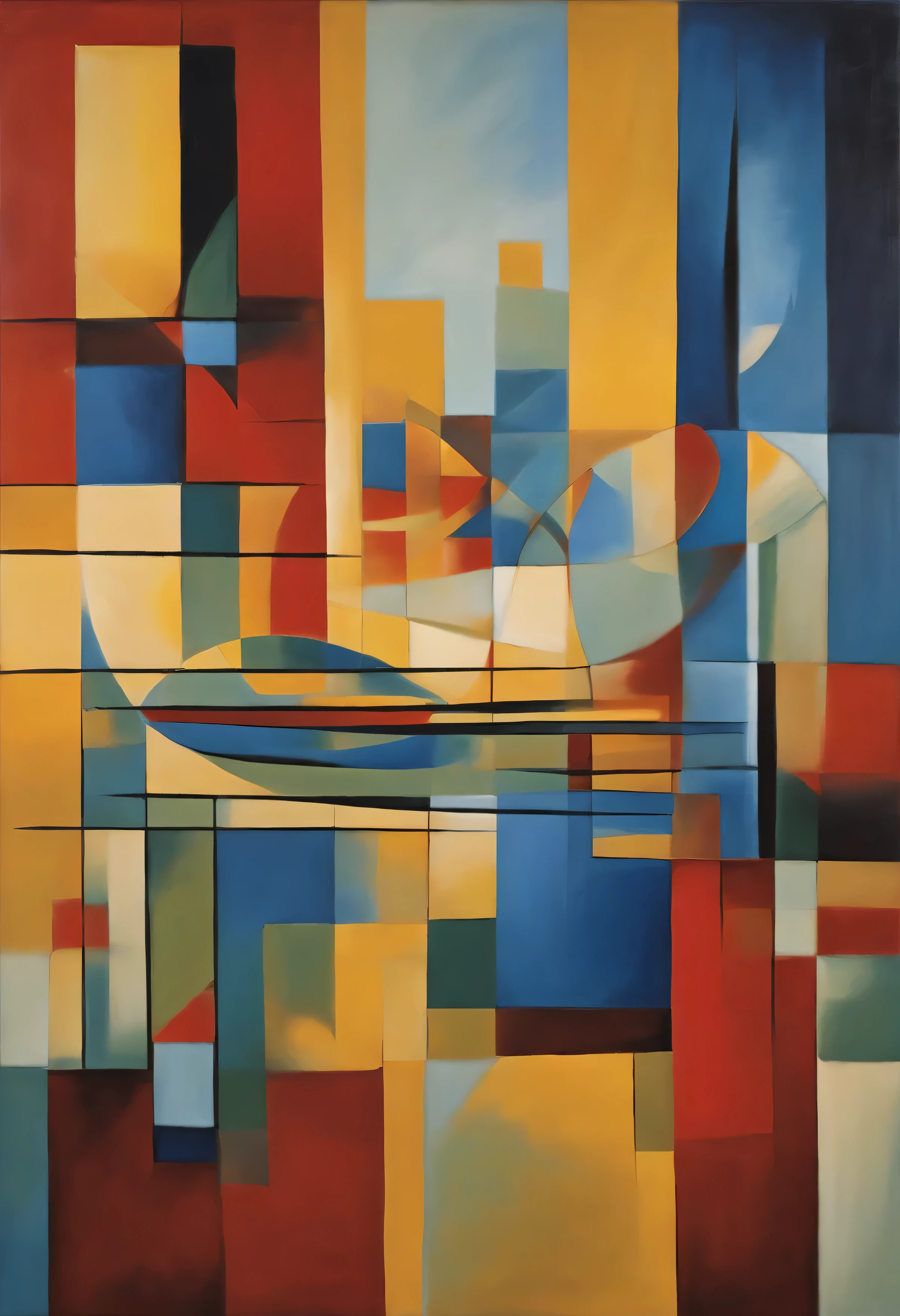 Imagine an accounting scenario that comes to life in an abstract art painting inspired by Wassily Kandinsky, um dos pioneiros da arte abstrata. No centro do quadro, a polished wooden table occupies the space, its surface reflecting the nuances of light that dance in the environment. Sobre ela, a collection of accounting documents is scattered in a seemingly chaotic harmony, mas estruturada. Colorful graphs and numerical tables intertwine, forming abstract patterns that echo the visual rhythms present in Kandinsky&#39;trabalhos.

The predominant colors are blue, amarelo e vermelho, each representing different aspects of the accounting environment. Blue symbolizes the calm and stability of financial transactions, while yellow evokes the energy and creativity needed to solve complex accounting problems. O vermelho, por sua vez, represents the urgency and attention needed to deal with urgent financial matters.

No fundo do quadro, abstract lines and shapes suggest corporate buildings and skyscrapers, remembering the urban landscape where the world of business and finance unfolds. Pontos de luz brilham ao longo do horizonte, indicating the constant flow of economic activity.

In the entire composition, vigoroso, gestural brushstrokes add a sense of dynamism and movement, reflecting the ever-evolving nature of the financial world. The result is an abstract and evocative representation of the accounting environment, capturing its complexity and intrinsic beauty.