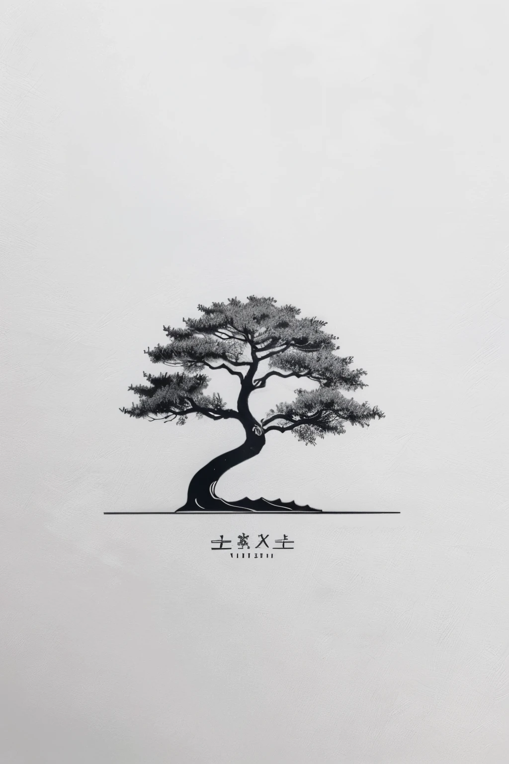 #Logo #SquareLogo #Minimalist #Modern #Contemporary #Elegant #Creative #Monochrome #Vector #bonsai drawing 