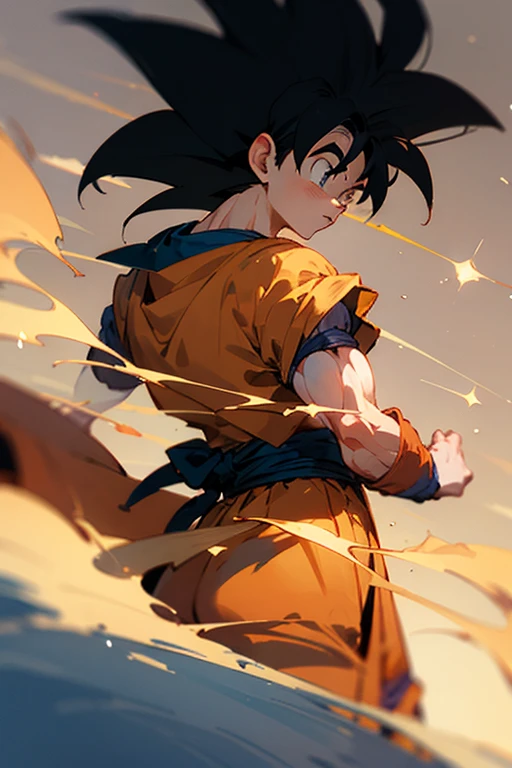 Goku with Gohan and pan