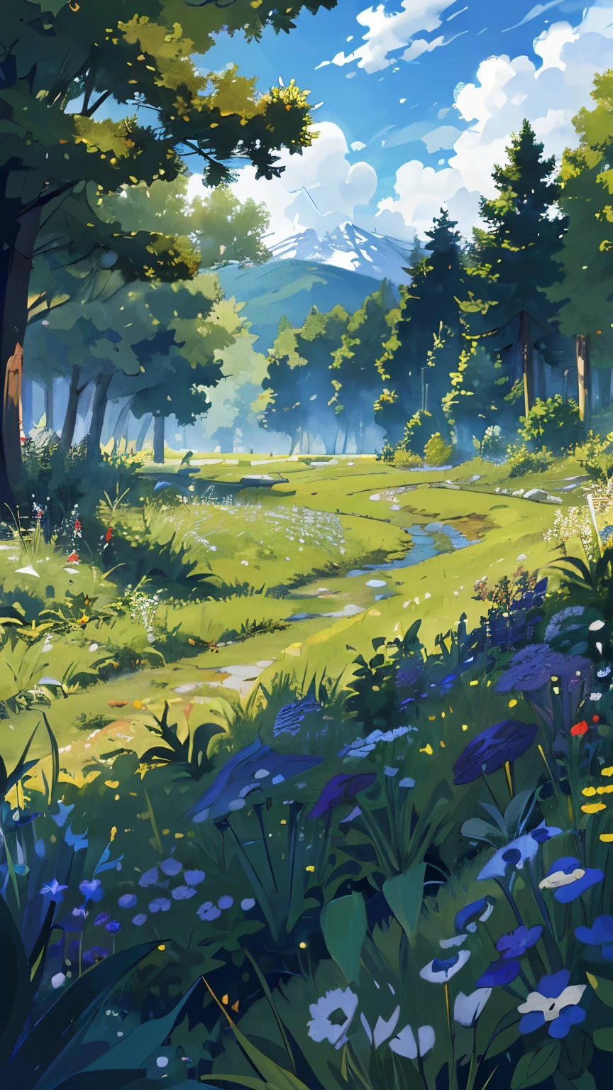 vache,
Casser (chef-d'artwork, best quality:1.2), en plein air, nature, forest, pins, herbe, tall herbe, detailed herbe, Plantes, jour, Des nuages,
