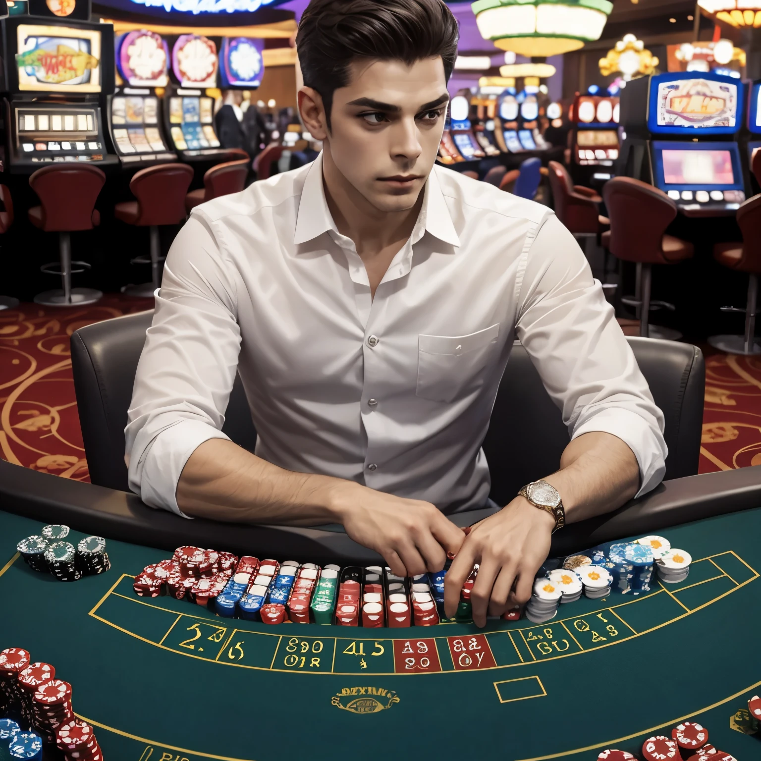 Casino dealer men 