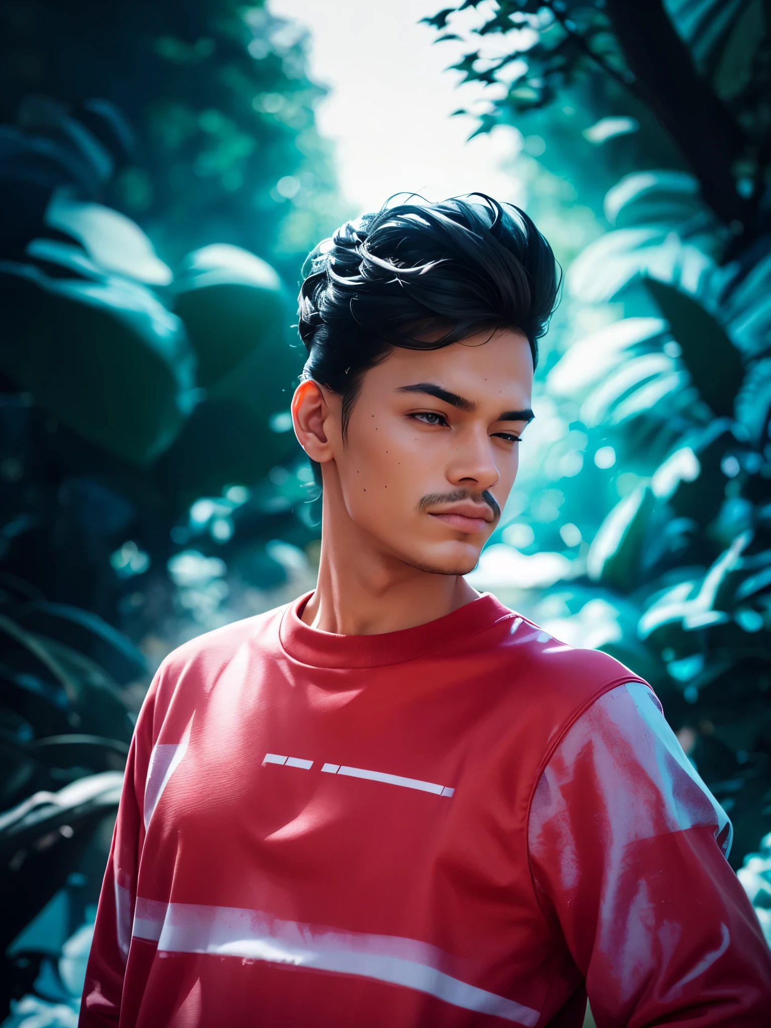 Red colour sweatshirt