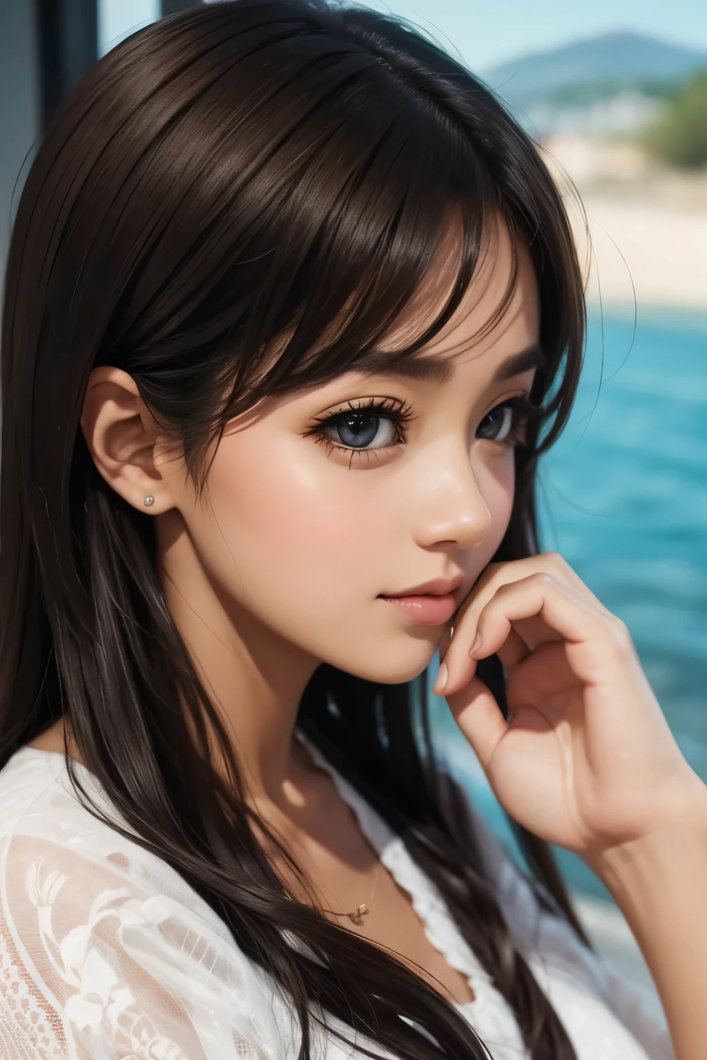 real women nose is high Omu Mega Sony SLR bold composition Amazing colors