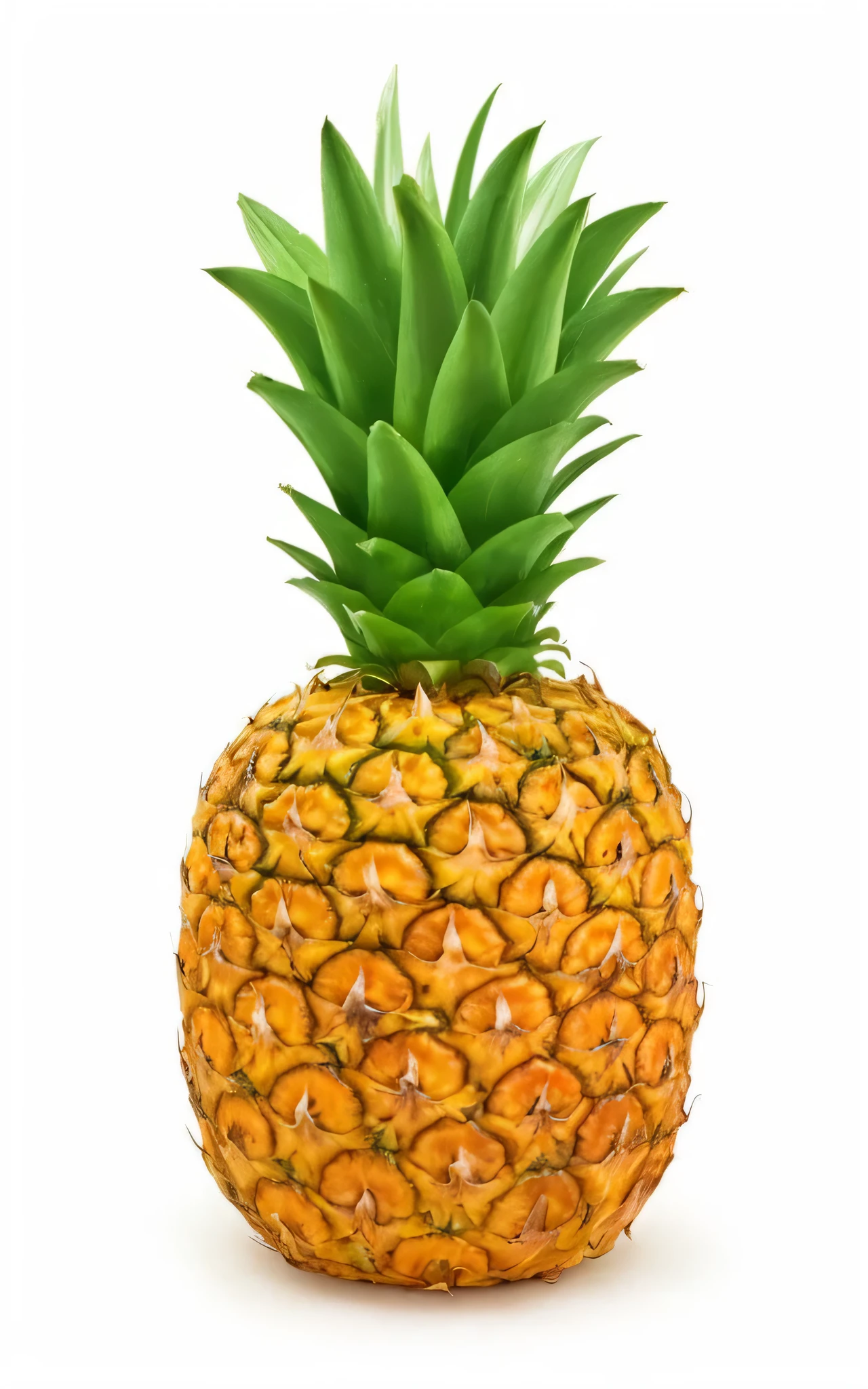 there is a pineapple with a green top on a white background, pineapple, pineapples, super realistic food picture, highly detailed high resolution, isolated on white background, high detailed illustration, on a white background, professional fruit photography, ultra detailed high resolution, realistic highly detailed, 🍸🍋, highly detailed illustration, extremely highly detailed, stock image, tropical fruit