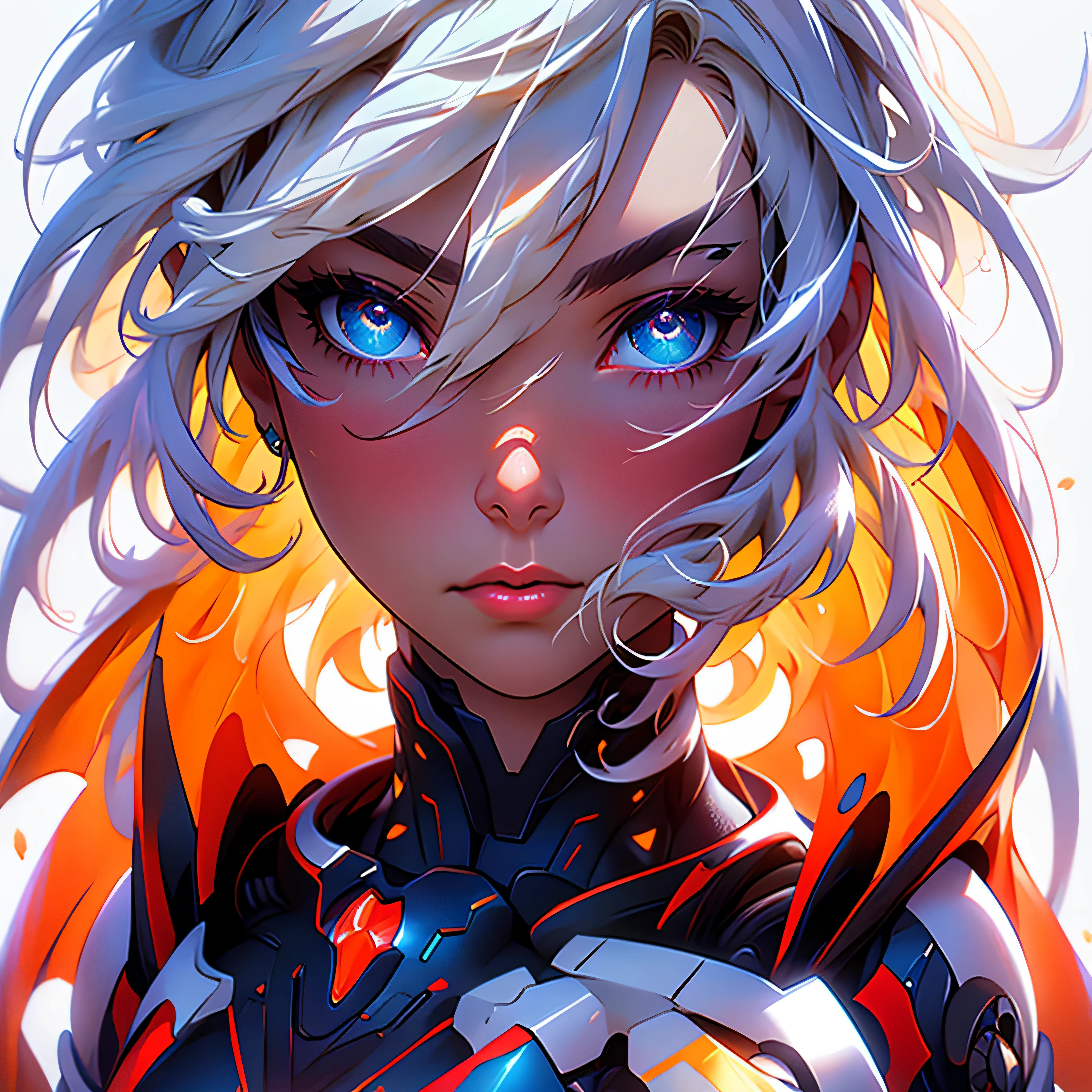 Highly detailed RAW color photographs,bautiful young woman,Mechanical limbs,short golden hair,dynamicpose,(broad hips),(Detailed skins),(detailed lips),(Detailed eyes),(universes:1.4),(cemetery:1.1),(Science fiction setting)(Detailed face),(curves),Red clothes,Detailed eyes,color difference,depth of field,gentle lighting,masterpaintings,optimal quality,intrikate,(Lens reflections:0.7),(blossom flower:0.7),particle effect,raytrace,Tone map, highly - detailed,concept-art,smoothness,Clear focus,dramatic lighting,highly detailed art,the movie,Surreal painting,Artstation trends,8K,amazing shadows,realisticlying,(highly detailed back ground:1.2),Middle Art, varied multi etc. --v6 --s1000 --c20 --q5 --chaos100