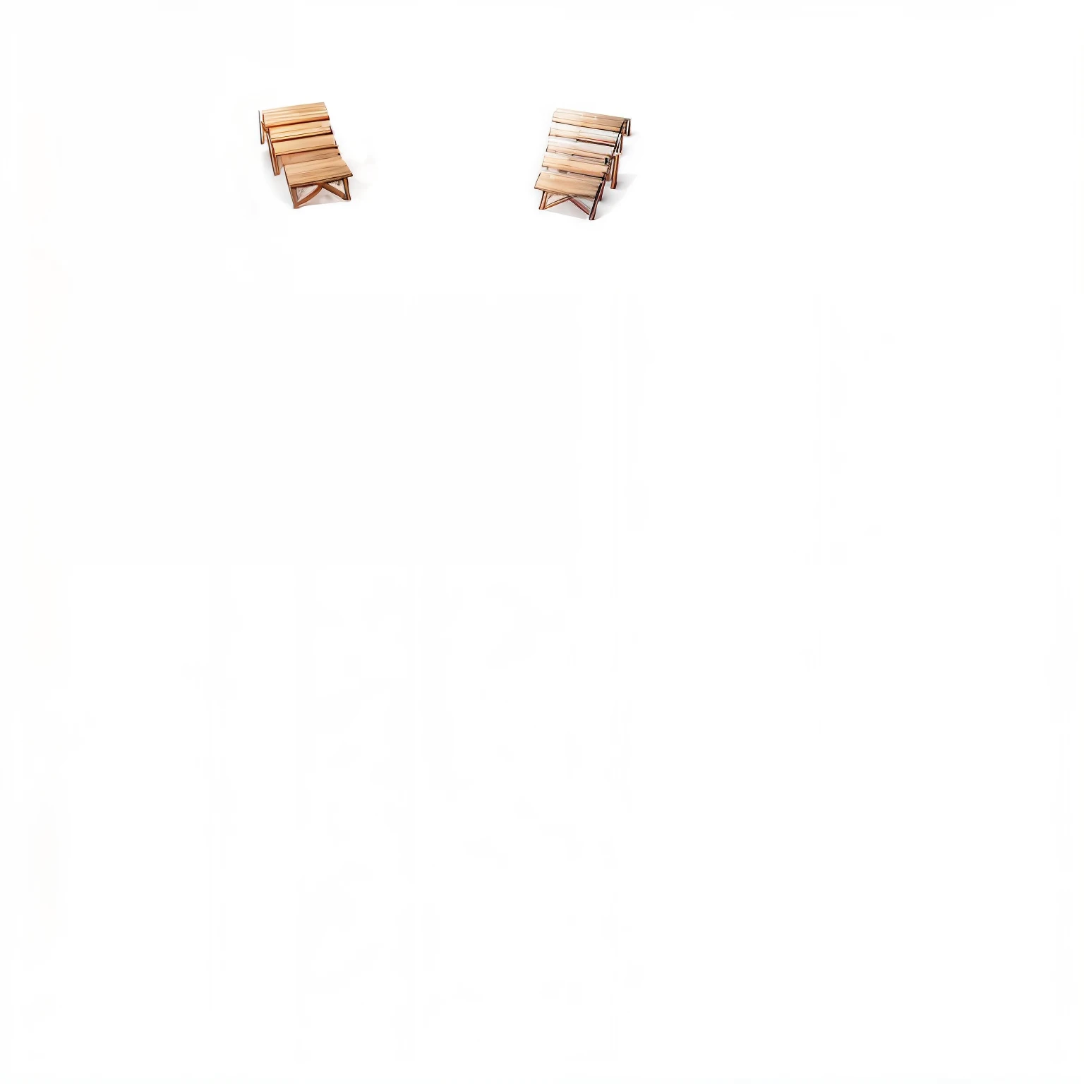 Cartoon medieval medieval pier with two wooden piers