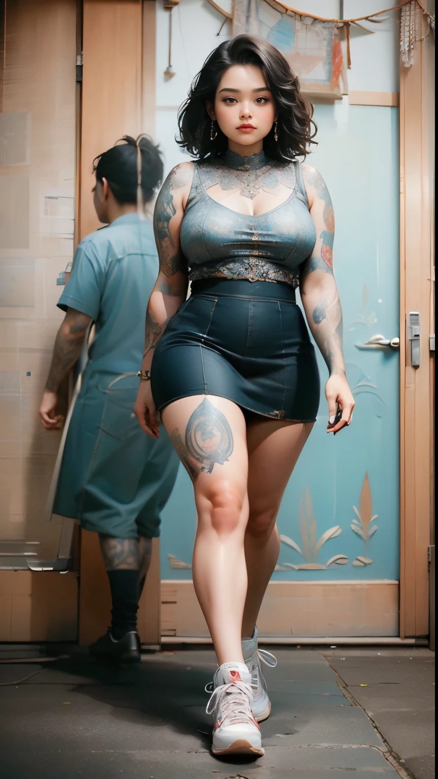 real life big fat mom surfing,bodybuilder、housewife,sex slave_tattoo,oily ,Dirty talk、graffiti、Seeding Press,Dirty talk graffiti on body、Seeding Press,40 years old,(masterpiece, best quality:1.2), 1girl, solo,do sumo-style leg stomps,Big Tit,、Big Butt,Armpit Hair、 ,muscular、busty,hentai