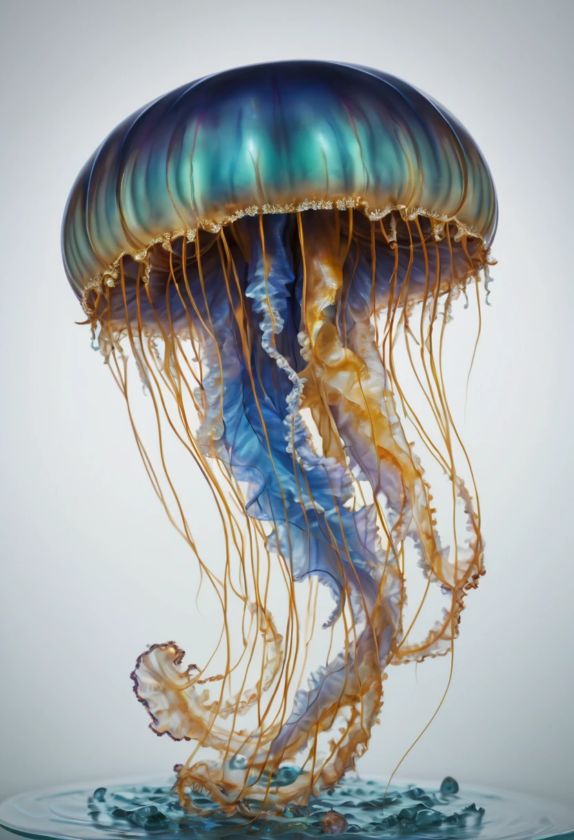 Jellyfish by Todd Lockwood, best quality, masterpiece, Representative work, official art, Professional, Ultra intricate detailed, 8k