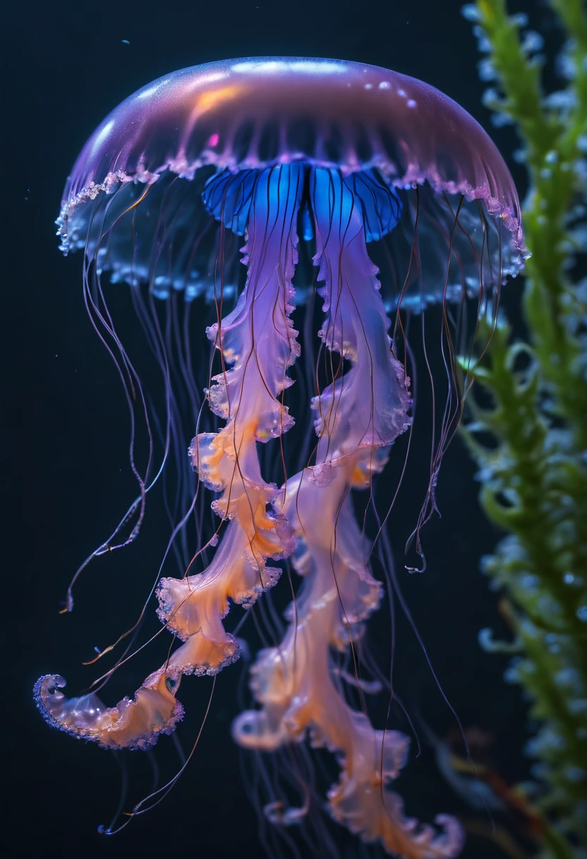 Jellyfish by Miki Asai, best quality, masterpiece, Representative work, official art, Professional, Ultra intricate detailed, 8k