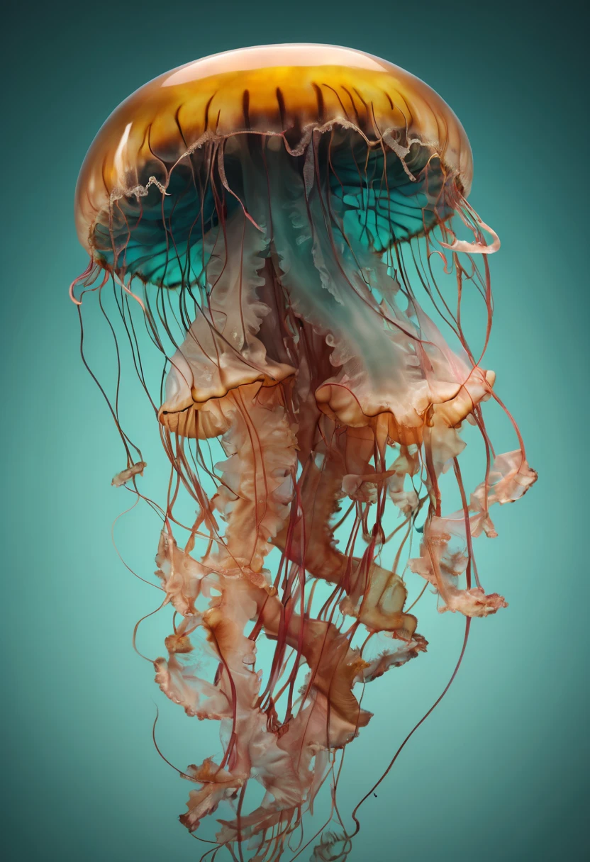 Jellyfish by alberto seveso, best quality, masterpiece, Representative work, official art, Professional, Ultra intricate detailed, 8k