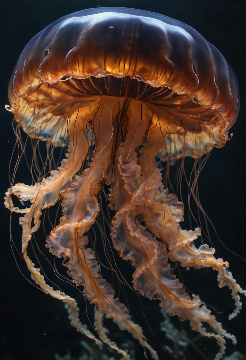 Jellyfish by Rinotuna, best quality, masterpiece, Representative work, official art, Professional, Ultra intricate detailed, 8k