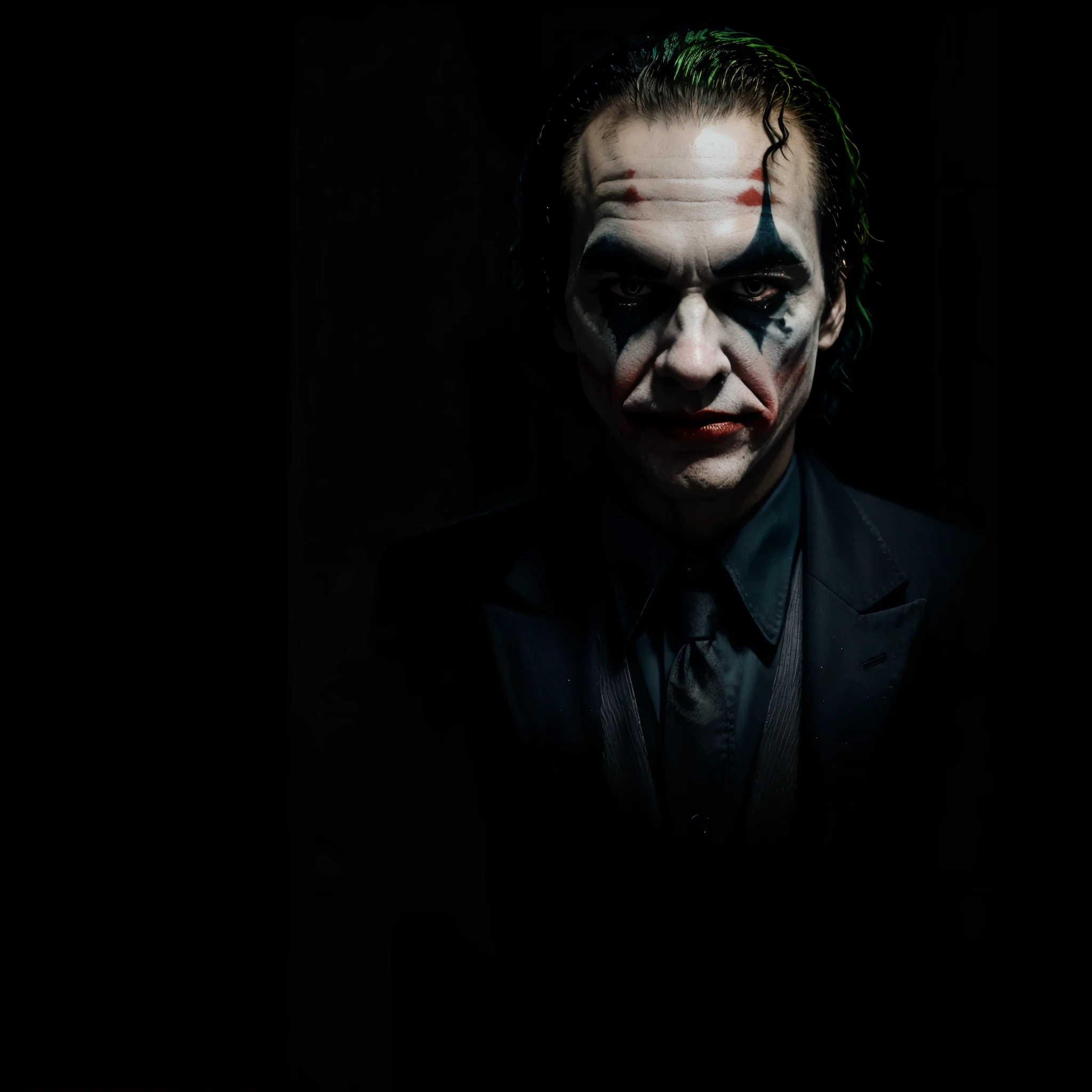 Joker with black background