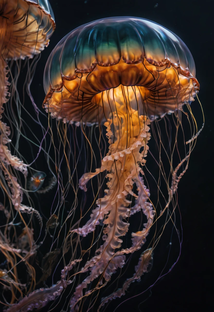 Jellyfish by Georgia O'Keeffe, best quality, masterpiece, Representative work, official art, Professional, Ultra intricate detailed, 8k