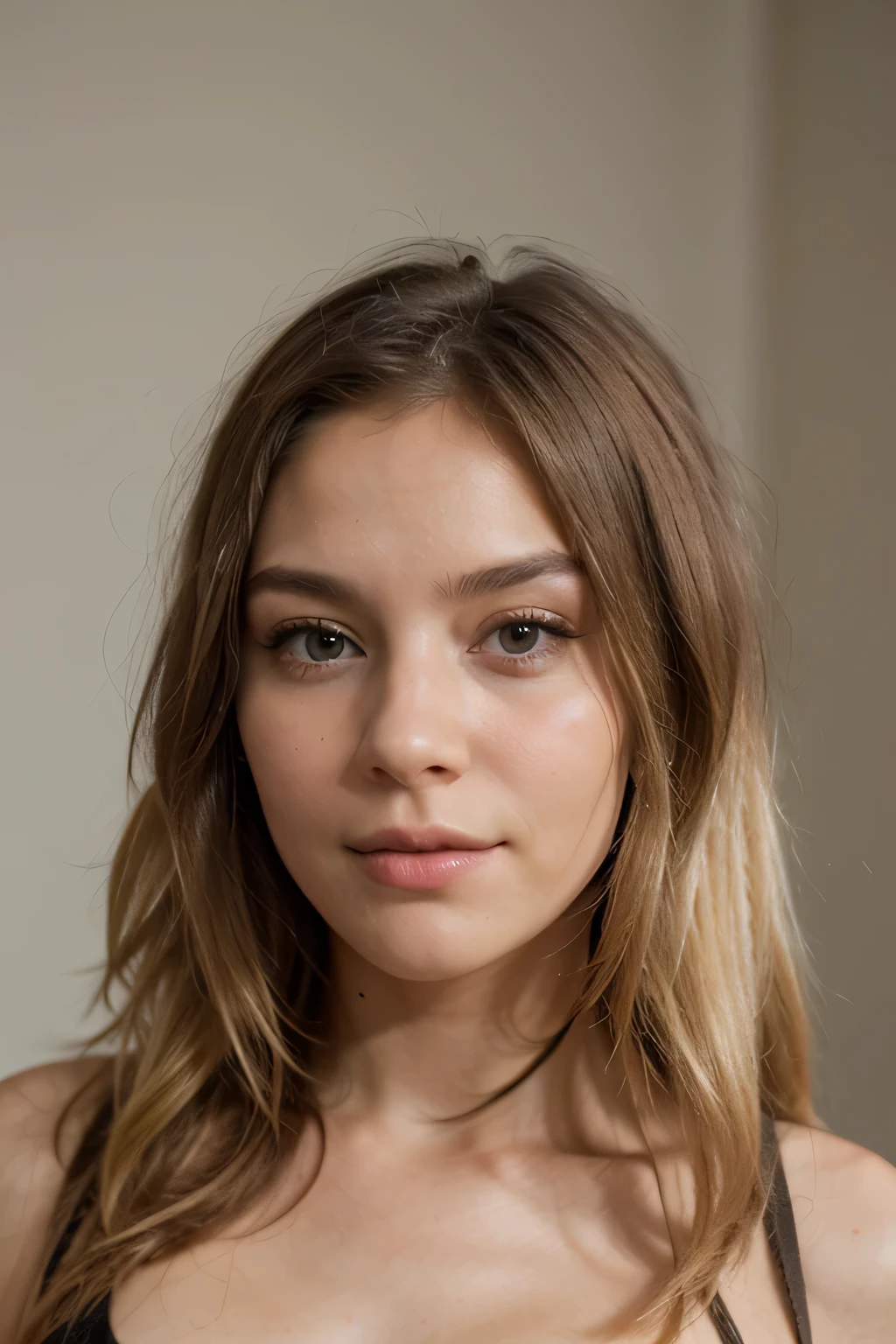 Blonde latine avec un beau visage 