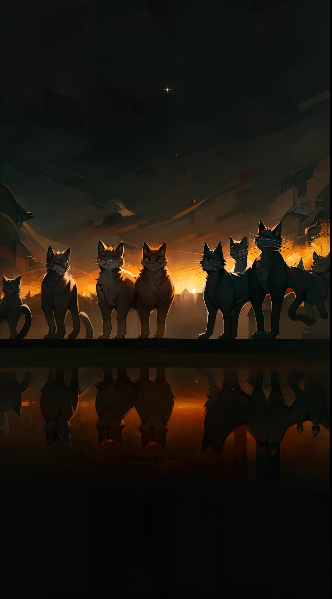 (32k), (((background of many cats))), (((bright background))), (beautiful world), (cute world), no-human, 