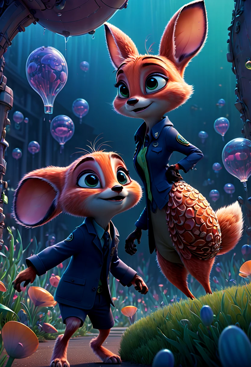Jellyfish, by Zootopia, (best quality, masterpiece, Representative work, official art, Professional, Ultra intricate detailed, 8k:1.3)
