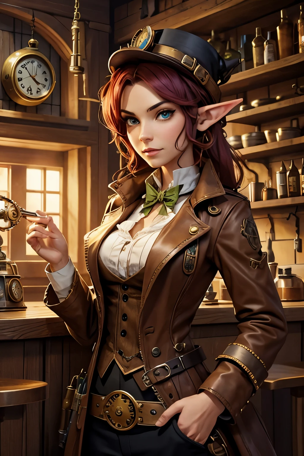 steampunk elf clocksmith