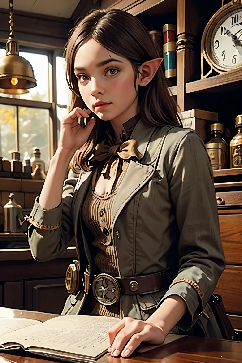 steampunk elf clocksmith