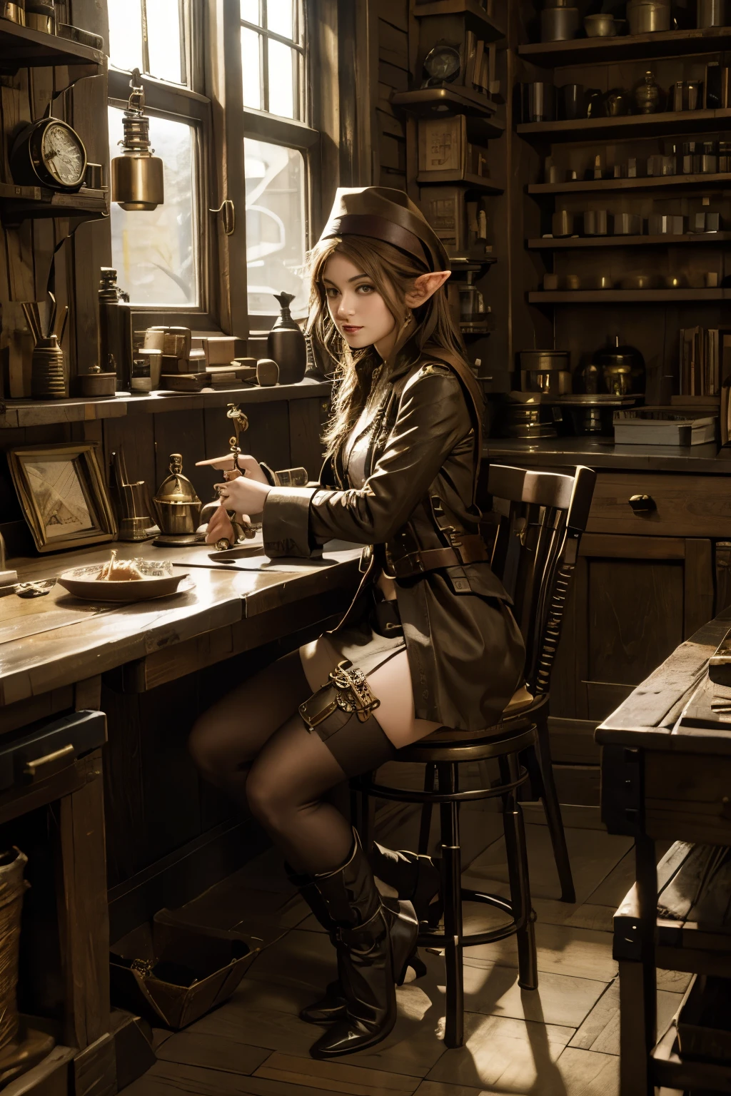 steampunk elf clocksmith