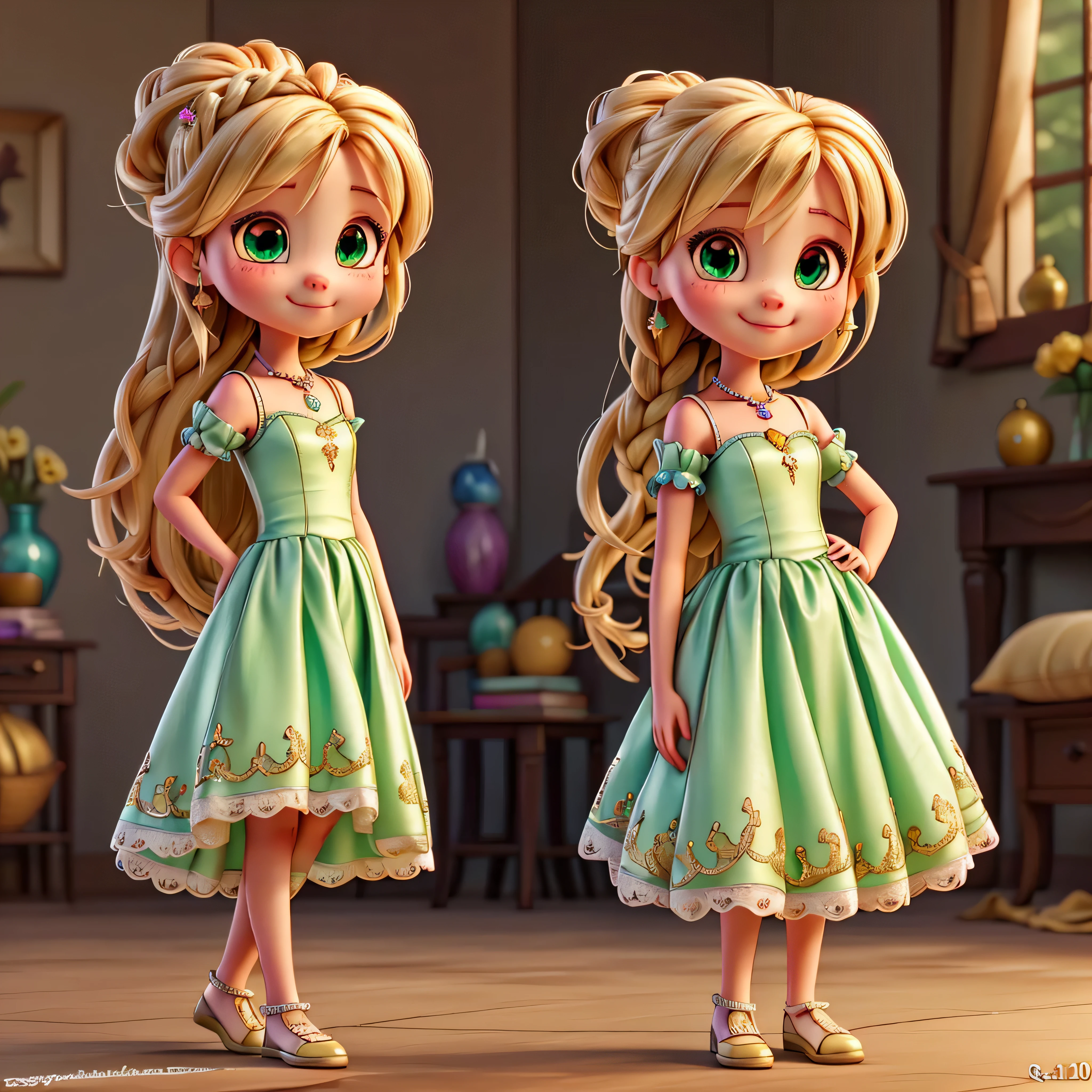 chibi 1 small African long curly brown dread Lys, dark brown skin:5 detailed skin perfect shape, sparkling eyes, slightly sparkling light green eyes, beautiful and correct eyes, perfect nose, perfect full lips, cute smile, single, jeans, advanced chibi, walking in the nature Savana field ((full body))) "((with Lys))" realistic shadows, pose for photo, rapunzel style, very detailed, highly detailed, observant, wedding dress: 3.45 ,masterpiece, best quality, varied multi etc. --v6 --s1000 --c20 --q5 --chaos100