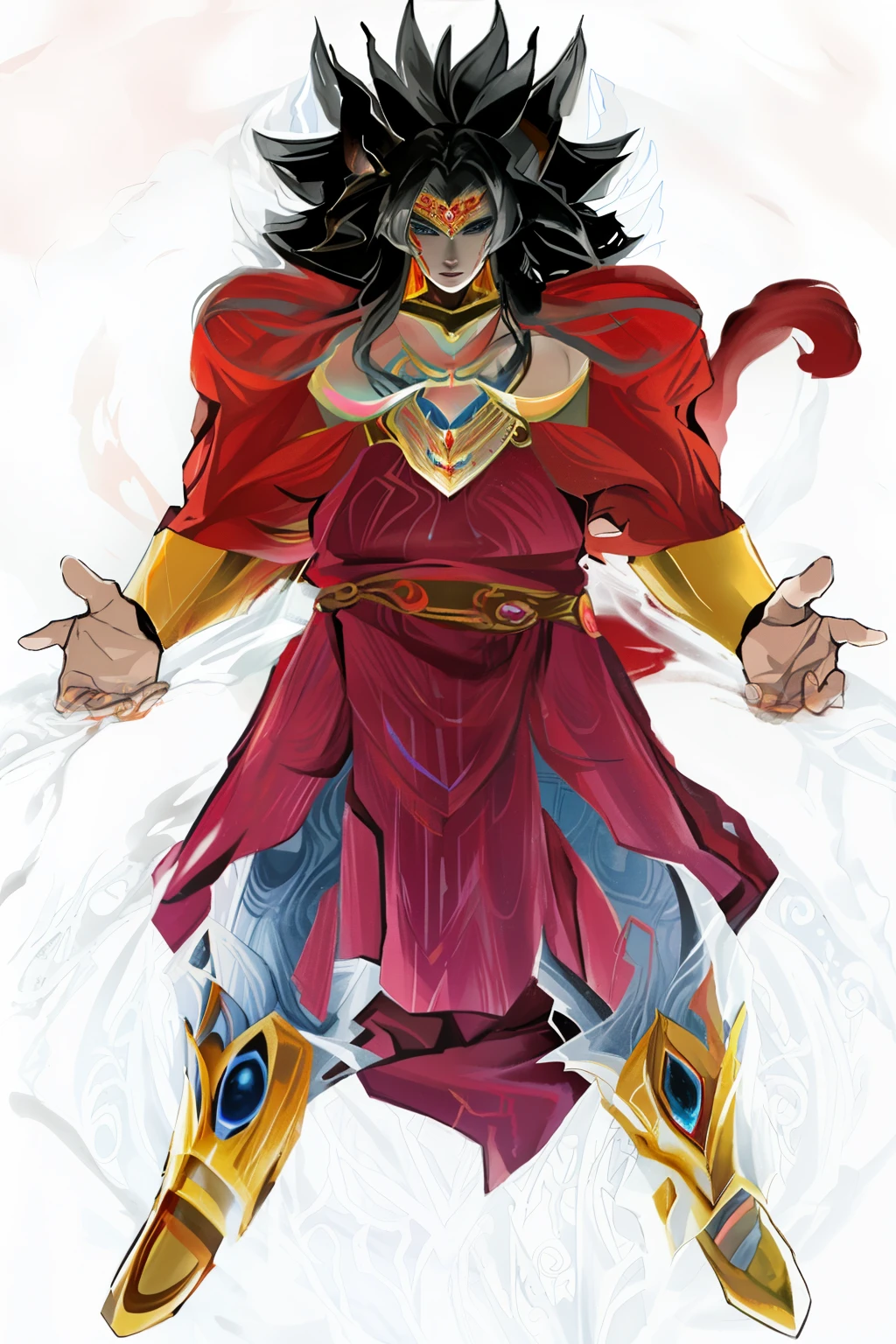 a drawing of a demon with a fire ball around it, lava and fire goddess, appears as the fire goddess, fire demon, nine tails, fire elemental, fire goddess, ruler of inferno, goddess of fire, the butterfly goddess of fire, the fire goddess, the god emperor of mankind, the queen of blades, the fire queen, hellfire background
