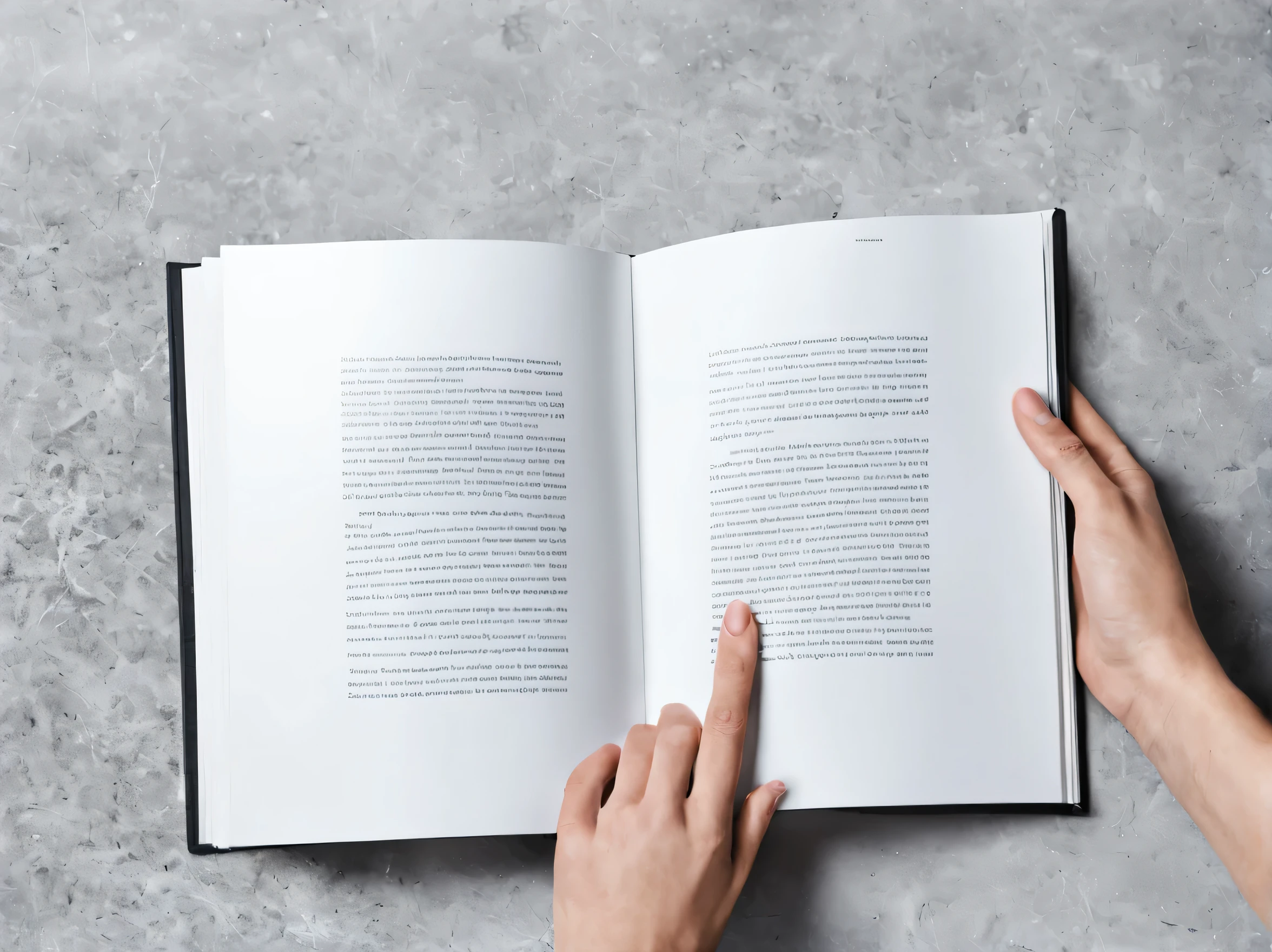 MOCK UP BOOK IN HANDS