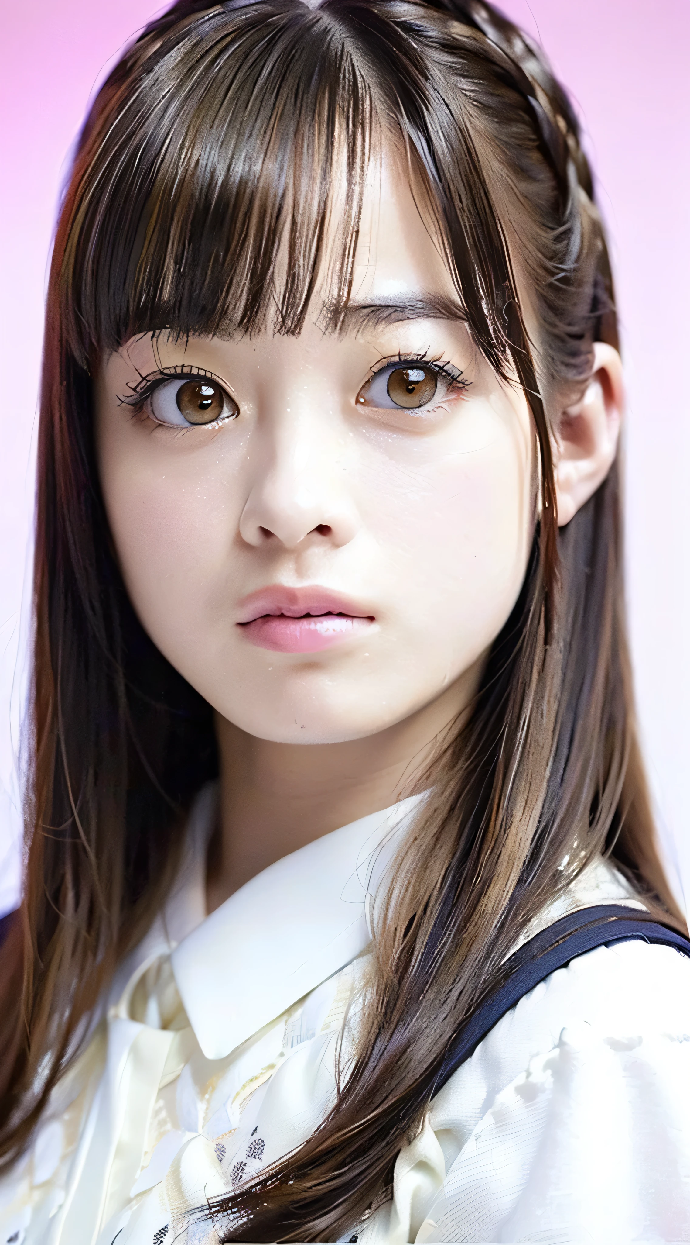 (8k, highest quality, masterpiece:1.2), (realistic, photorealistic, photo-realistic:1.37), Super detailed, beautiful and detailed eyes, beautifully detailed nose,((((kiss))) (((looking at camera)))、((((serious eyes)))、(((add highlights to the eyes)))、(((looking at camera)))、