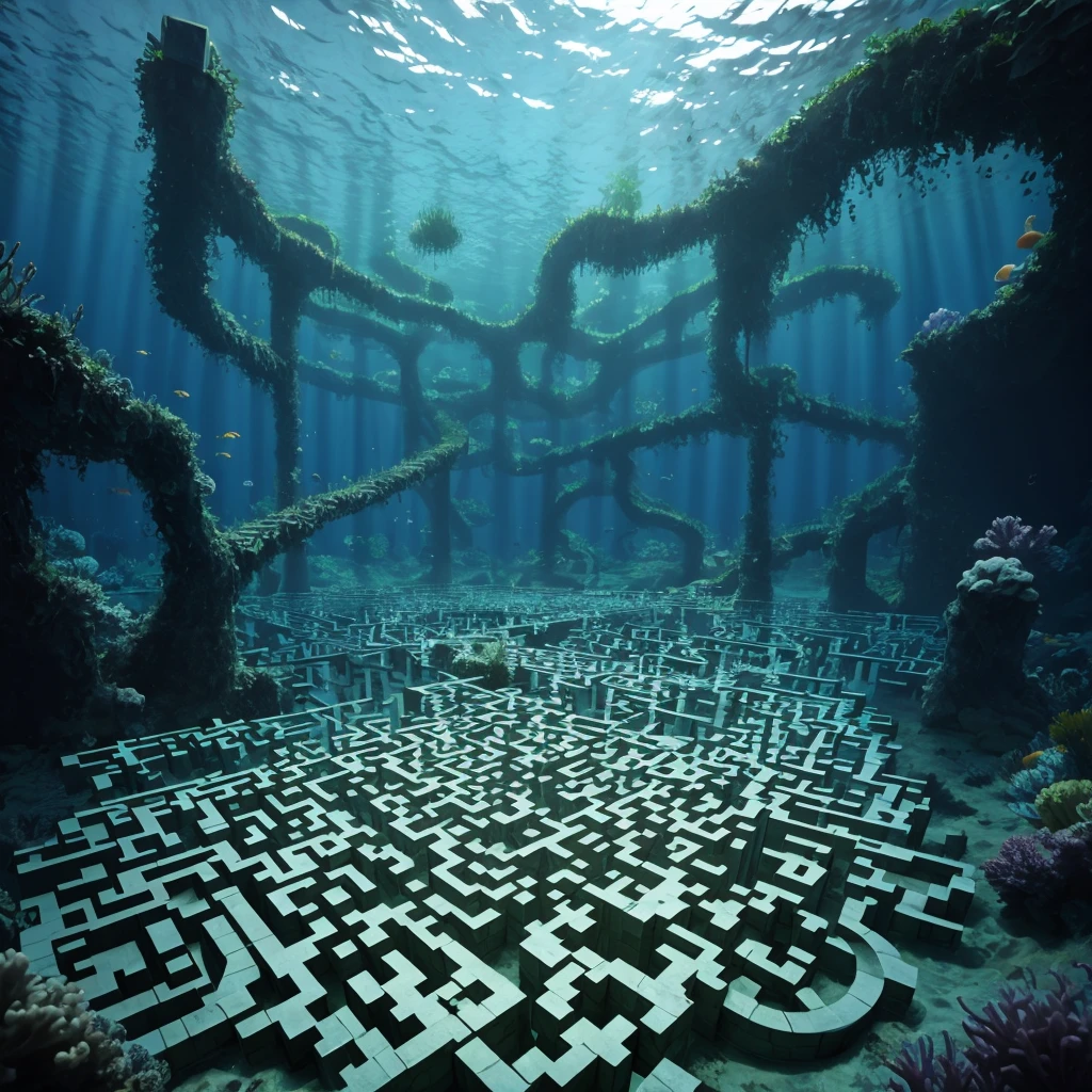 Underwater maze,