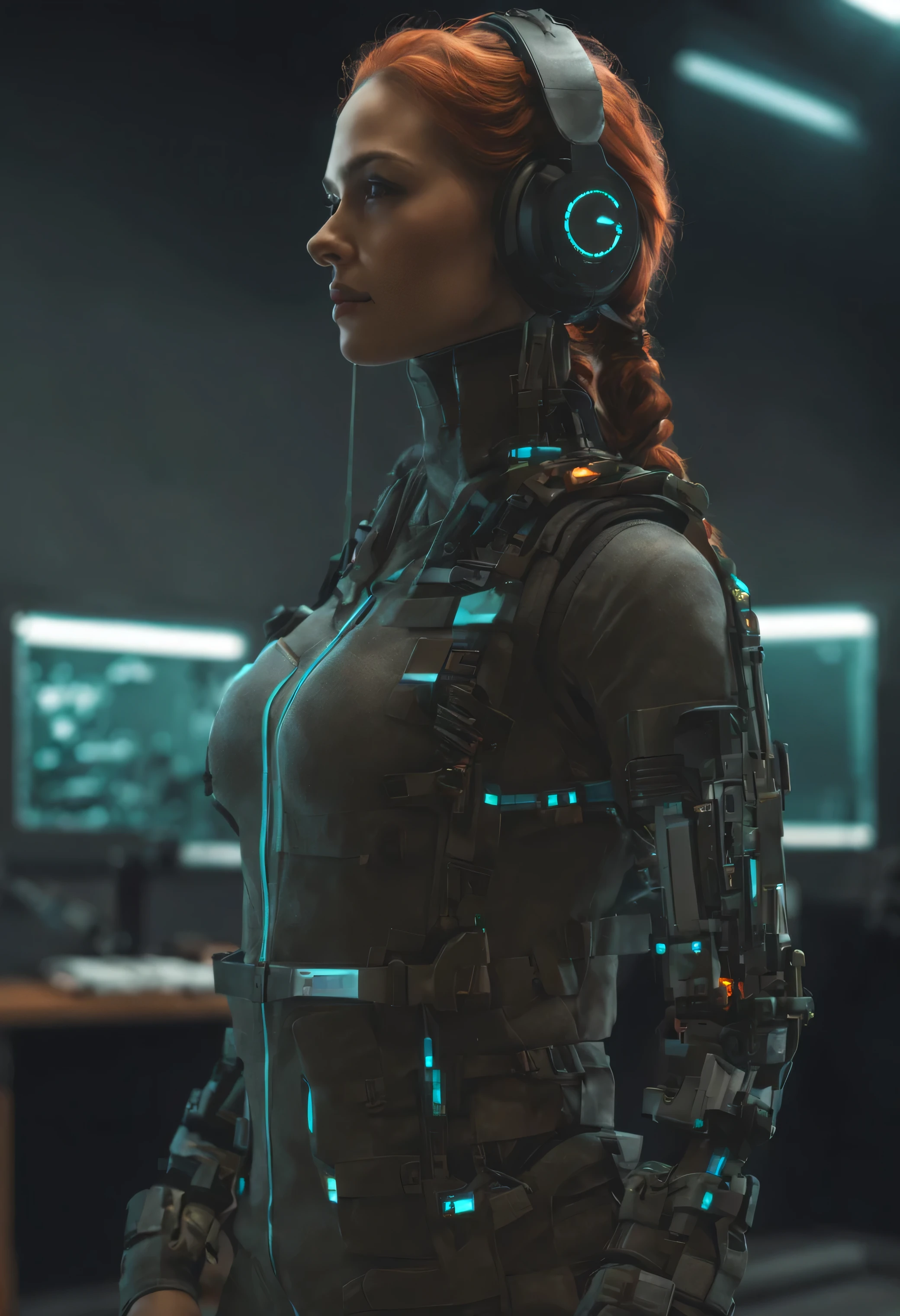 ((Mejor calidad)), ((Obra maestra)), (muy detallado:1.3), 3D, hermoso (ciberpunk Plano entero:1.3) Hacker femenina hermosa y sensual ,con cabello estilo mihicano y voluminoso varios colores ,operando una terminal de computadora, Computer servers, pantallas LCD, cables de fibra optica, logotipos corporativos,HDR (High dynamic range),trazado de rayos,NVIDIARTX,super resolution,irreal 5,Subsoil Dispersion,PBR texturizado,Postprocesamiento,Anisotropic filtering,Profundidad de campo,Maximum clarity and sharpness,texturas multicapa,Mapas de Albedo y Especulares,Sombreado de superficie,Accurate simulation of the interaction between light and material....,proporciones perfectas,renderizado de octanaje,two tone lighting,ISO bajo,Balance de blancos,Regla de los tercios,amplia apertura,8K CRUDO,Efficient subpixel,Subpixel Convolution,Luminous particles,Escenario cyberpunk Plano entero.