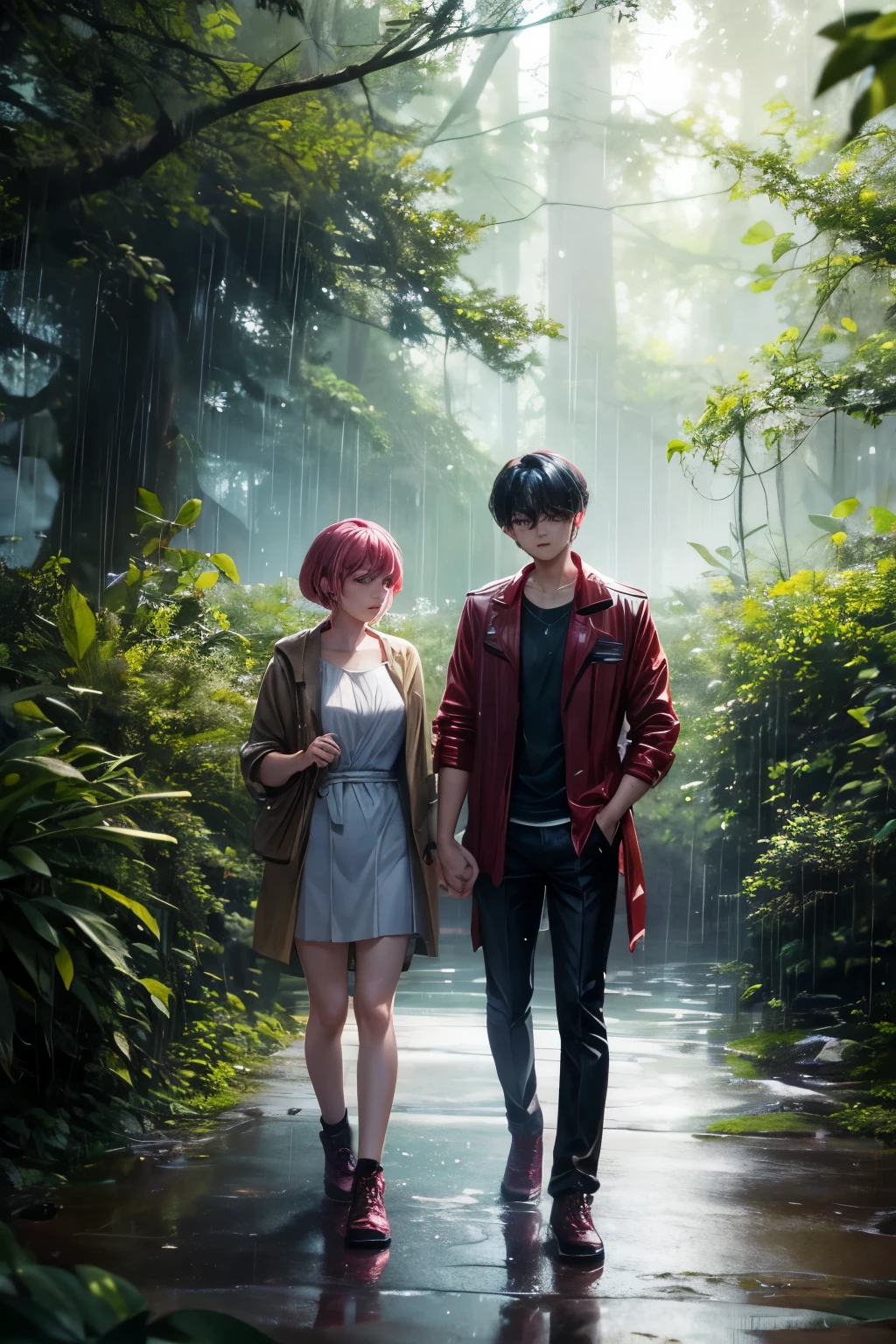 Taehyung of BTS and Yavin his girlfriend go on a date to the forest and get lost in the heavy Rain. 