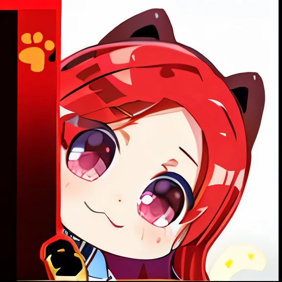 Hair is red, eyes are red, everything remains unchanged