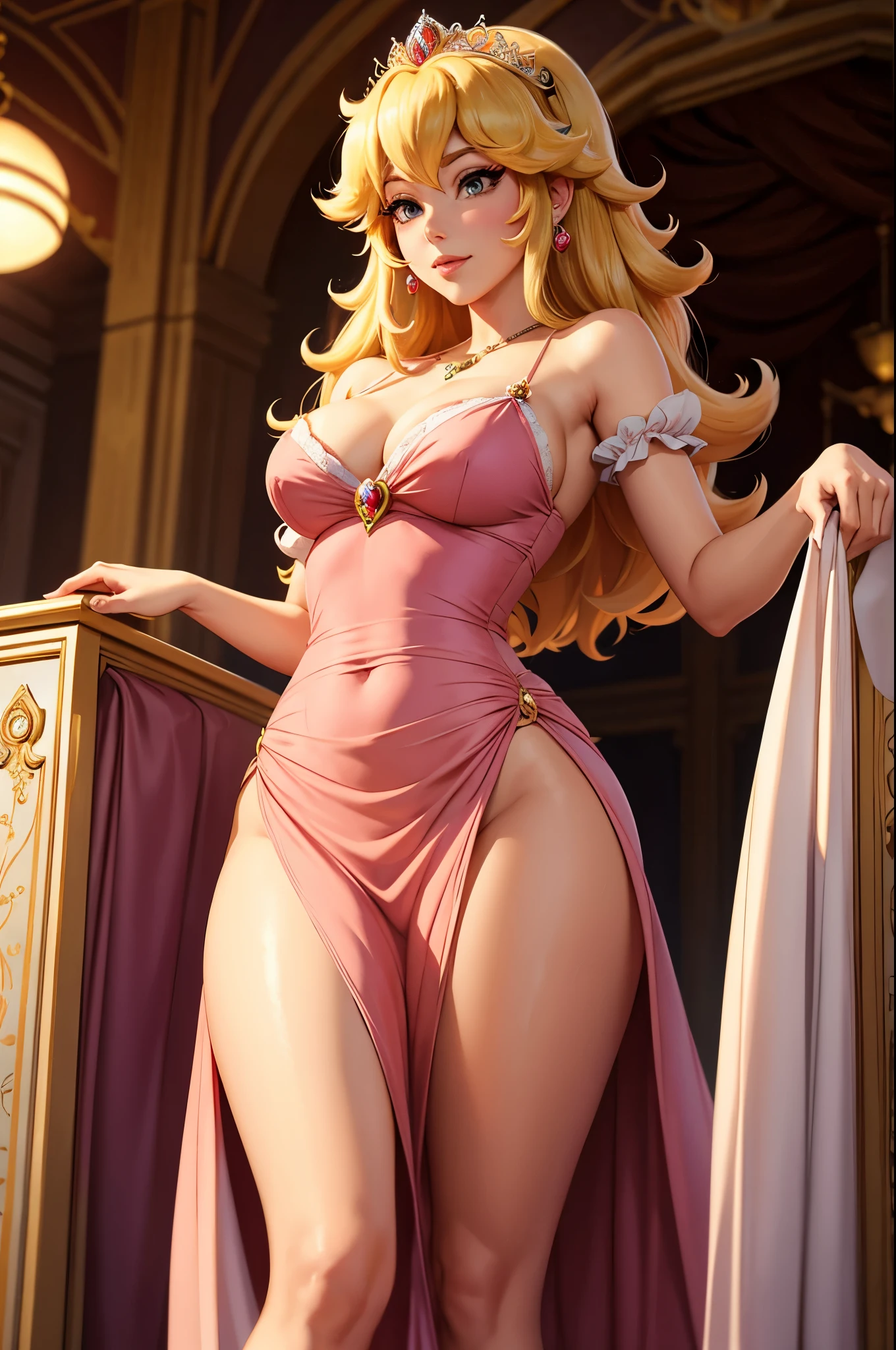 the regal, beautiful, and dignified princess peach