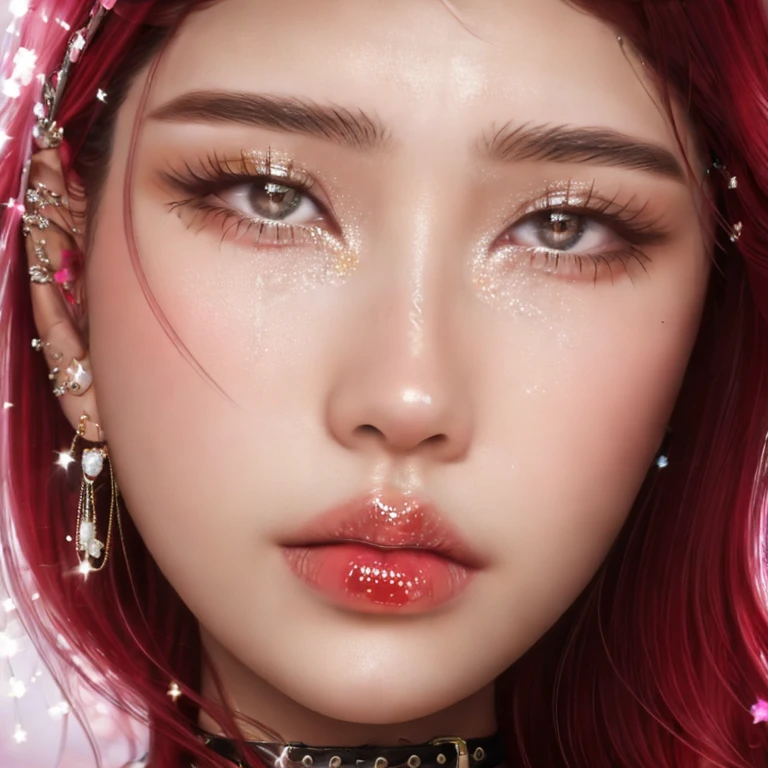 (masterpiece, best quality:1.2), 1girl, solo, face, detailed eyes, detailed skin, wet lips, model