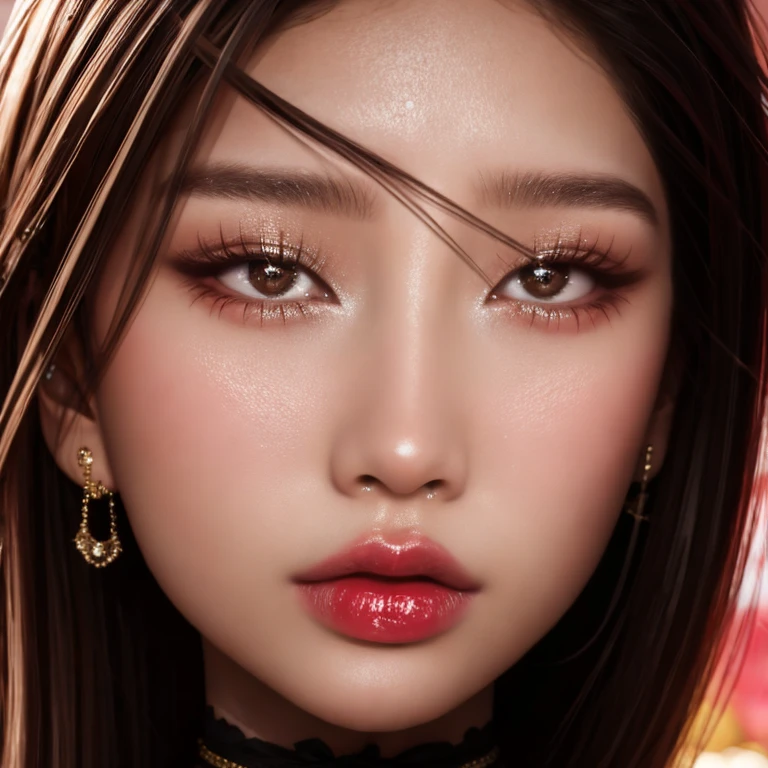 (masterpiece, best quality:1.2), 1girl, solo, face, detailed eyes, detailed skin, wet lips, model