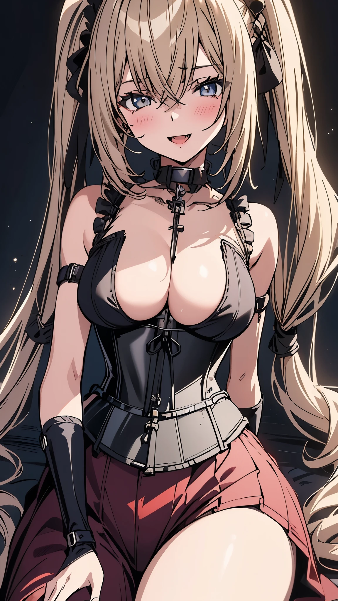 (((masterpiece)))、((highest quality))、(super detailed)、(CG illustration)、(so beautiful ))、cinematic light、(((1 Mechanical Girl)))、 SF、Apocalypse、erotic grotesque、(beautiful and luxurious:1.2)、(1 girl:1.3)、facing the front, (double breasted,under bust:1.2), button gap,(((corset belt))),(((high waist mile